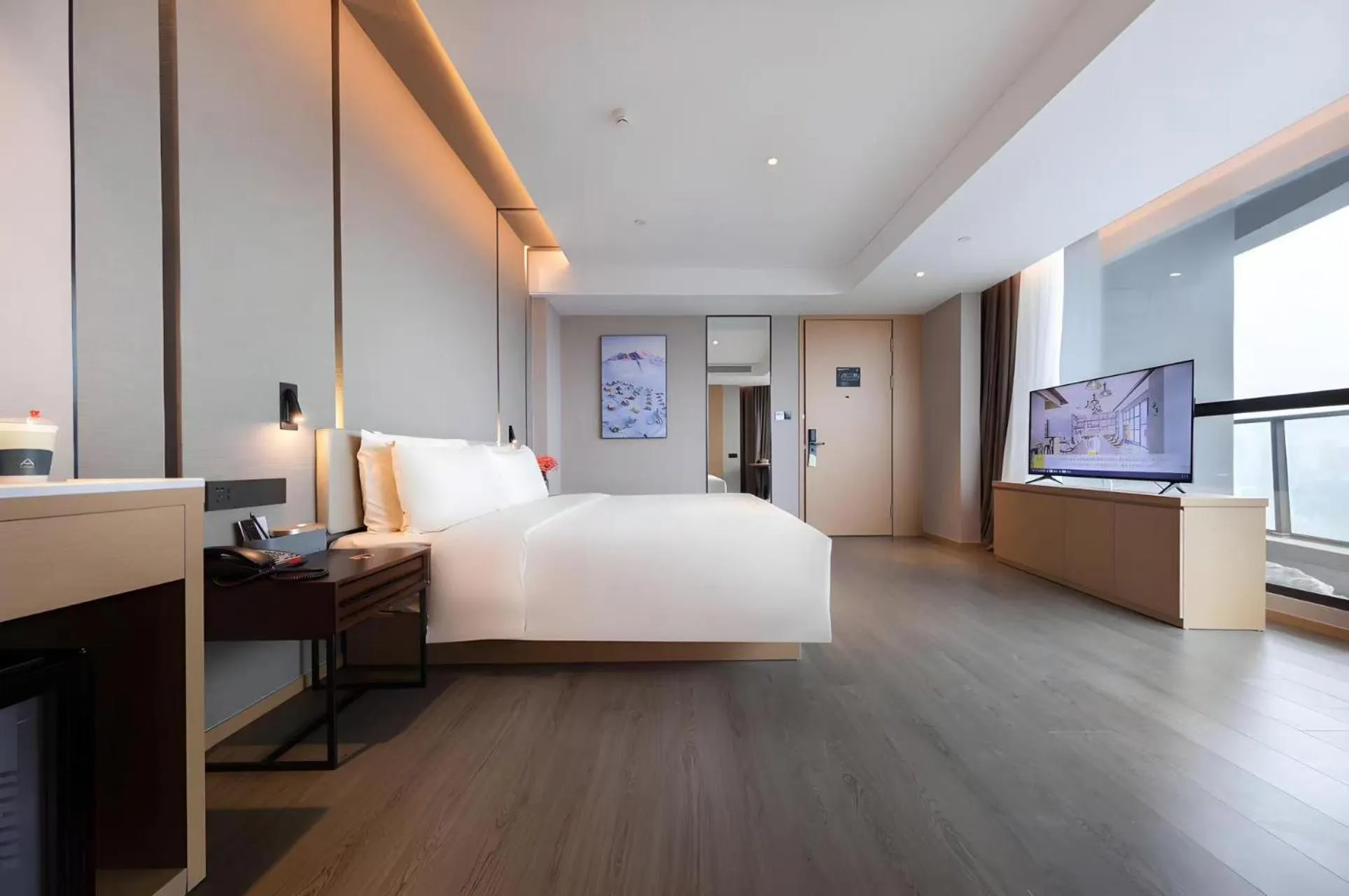 Property building, Bed in Atour Hotel Ningbo Fenghua Huizheng Street