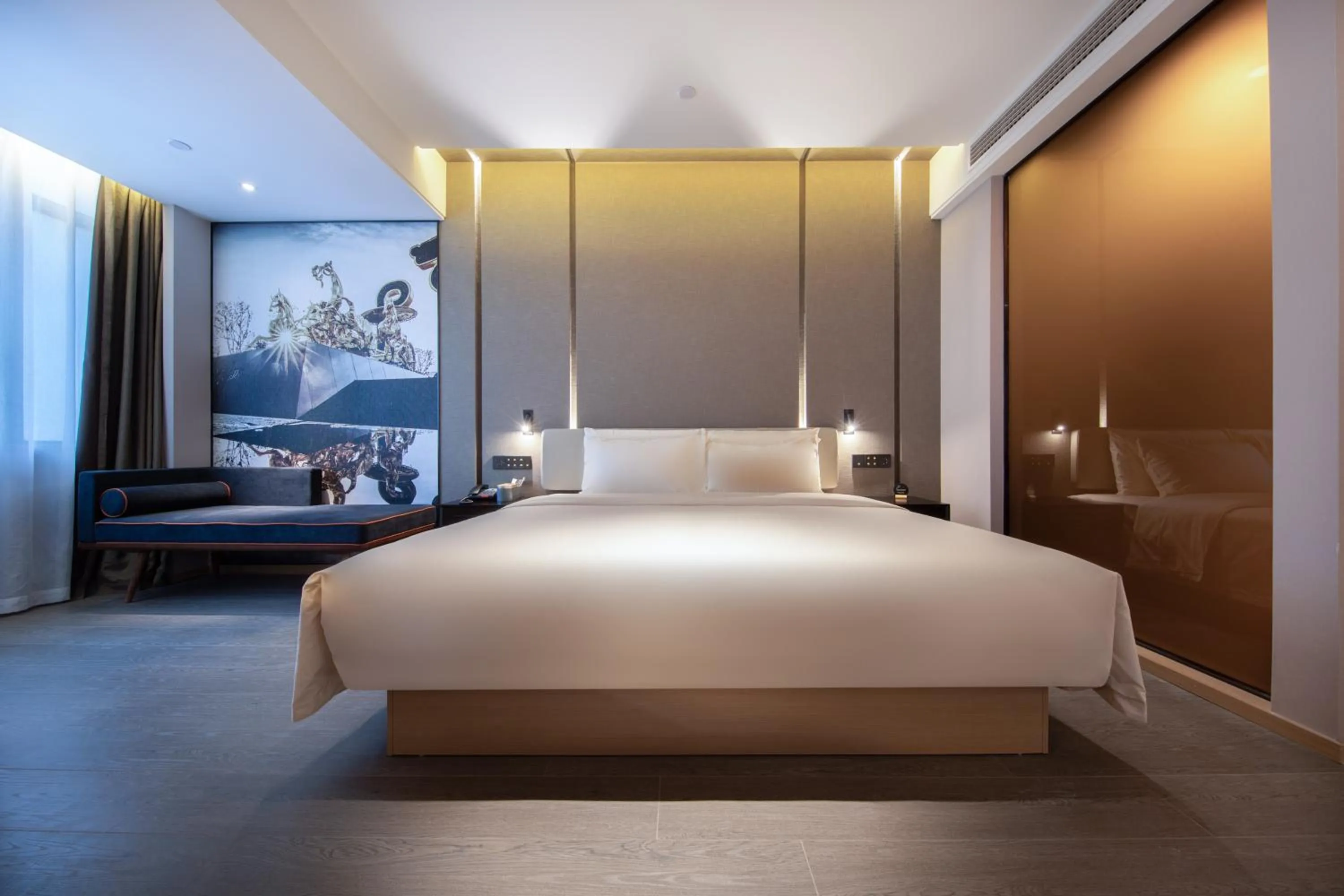 Bed in Atour Hotel Nanchang Aixi Lake