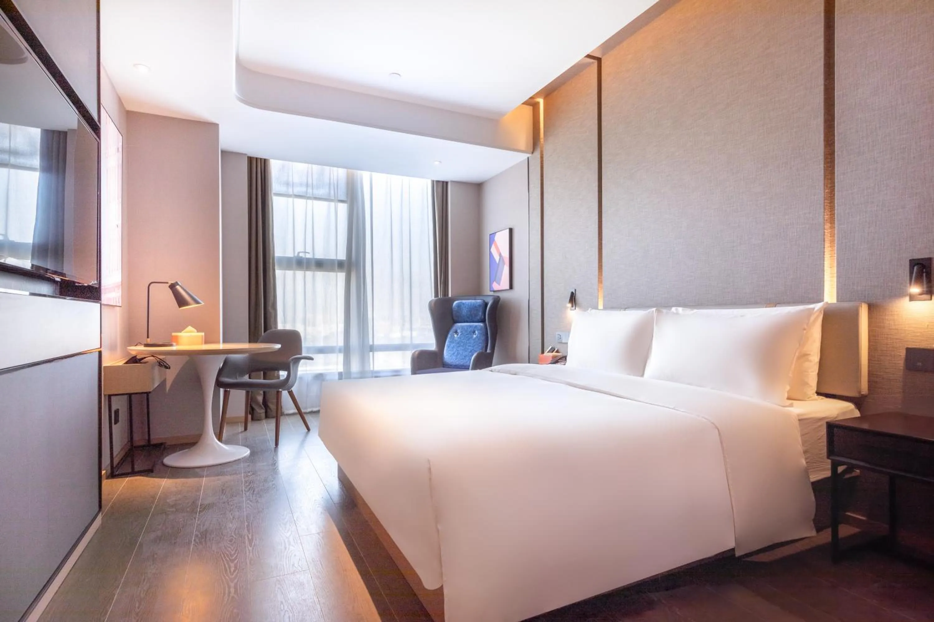 Bedroom, Bed in Atour Hotel Wuhan Jinyin Lake
