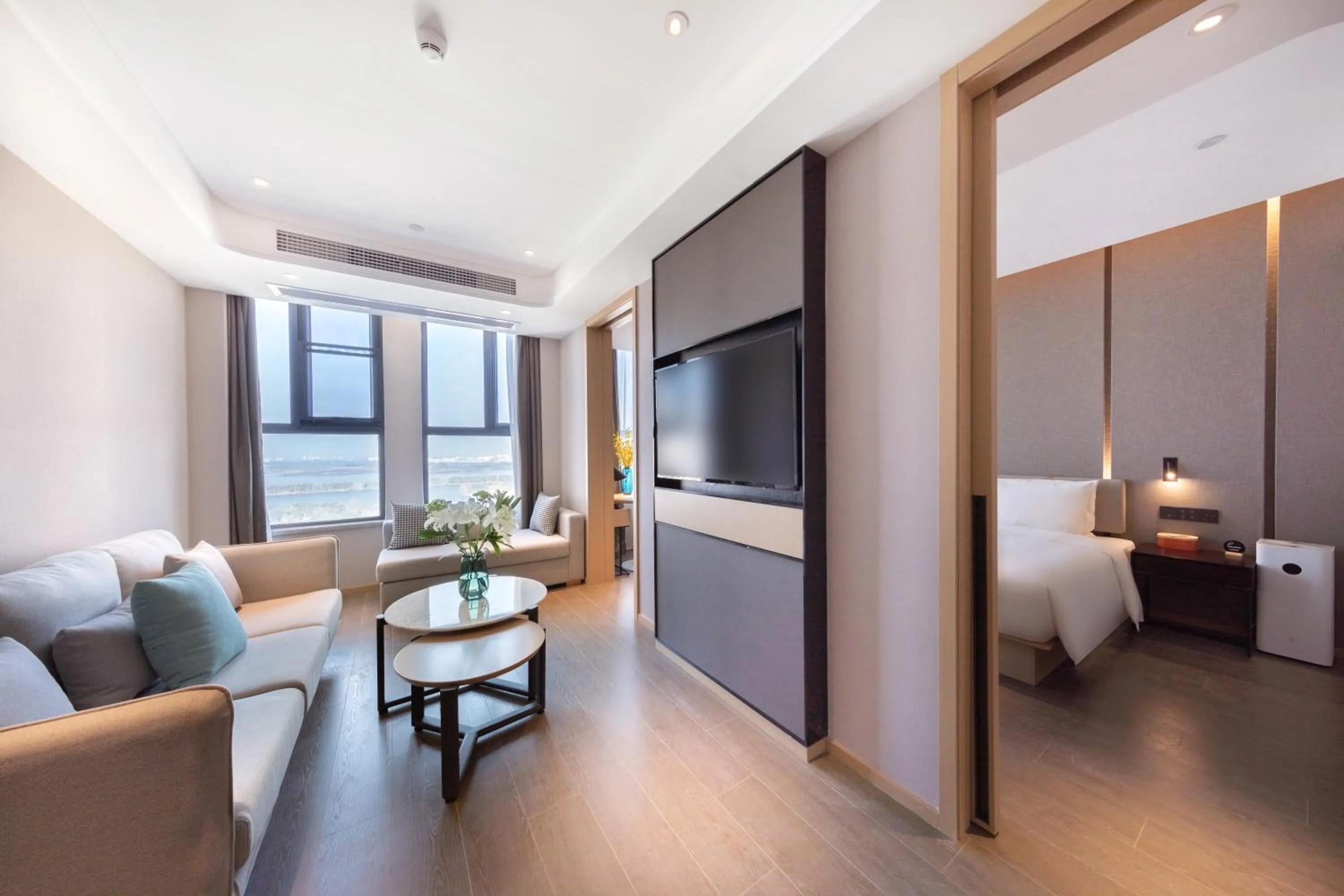 Living room in Atour Hotel Wuhan Jinyin Lake