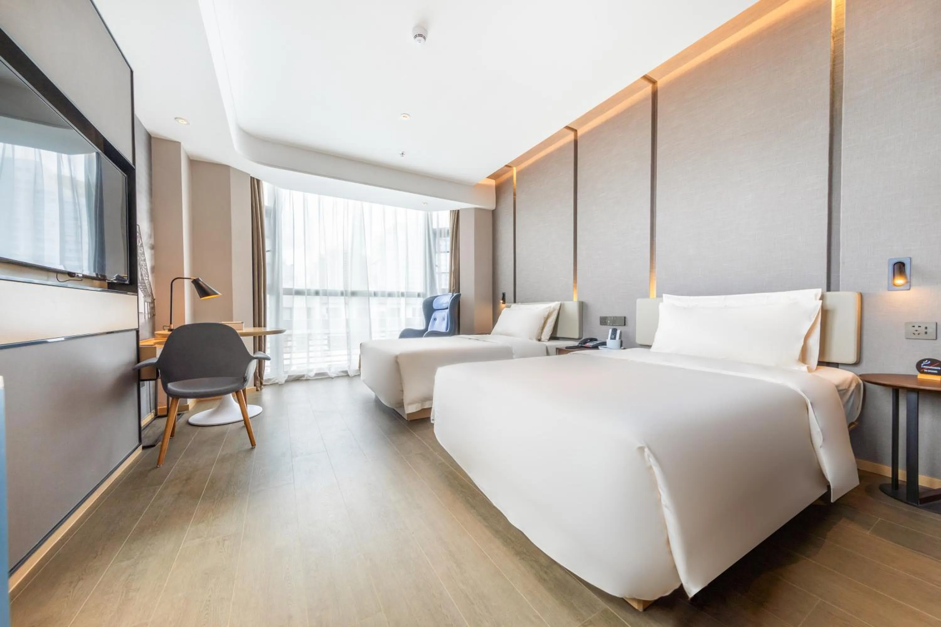 Bed in Atour Hotel Shenzhen Huaqiang North