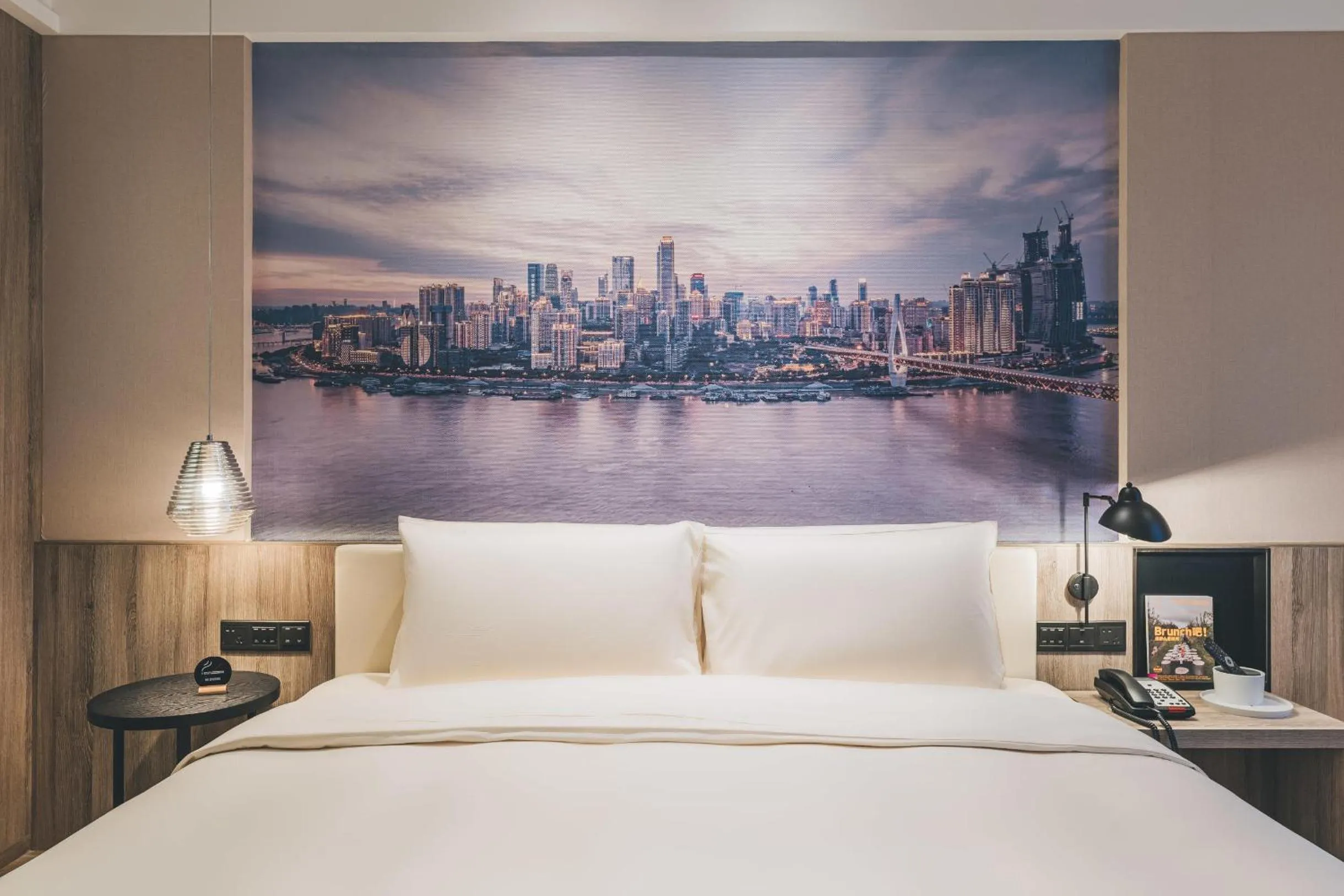 Bed in Atour Hotel Chongqiang Jiangbei Airport