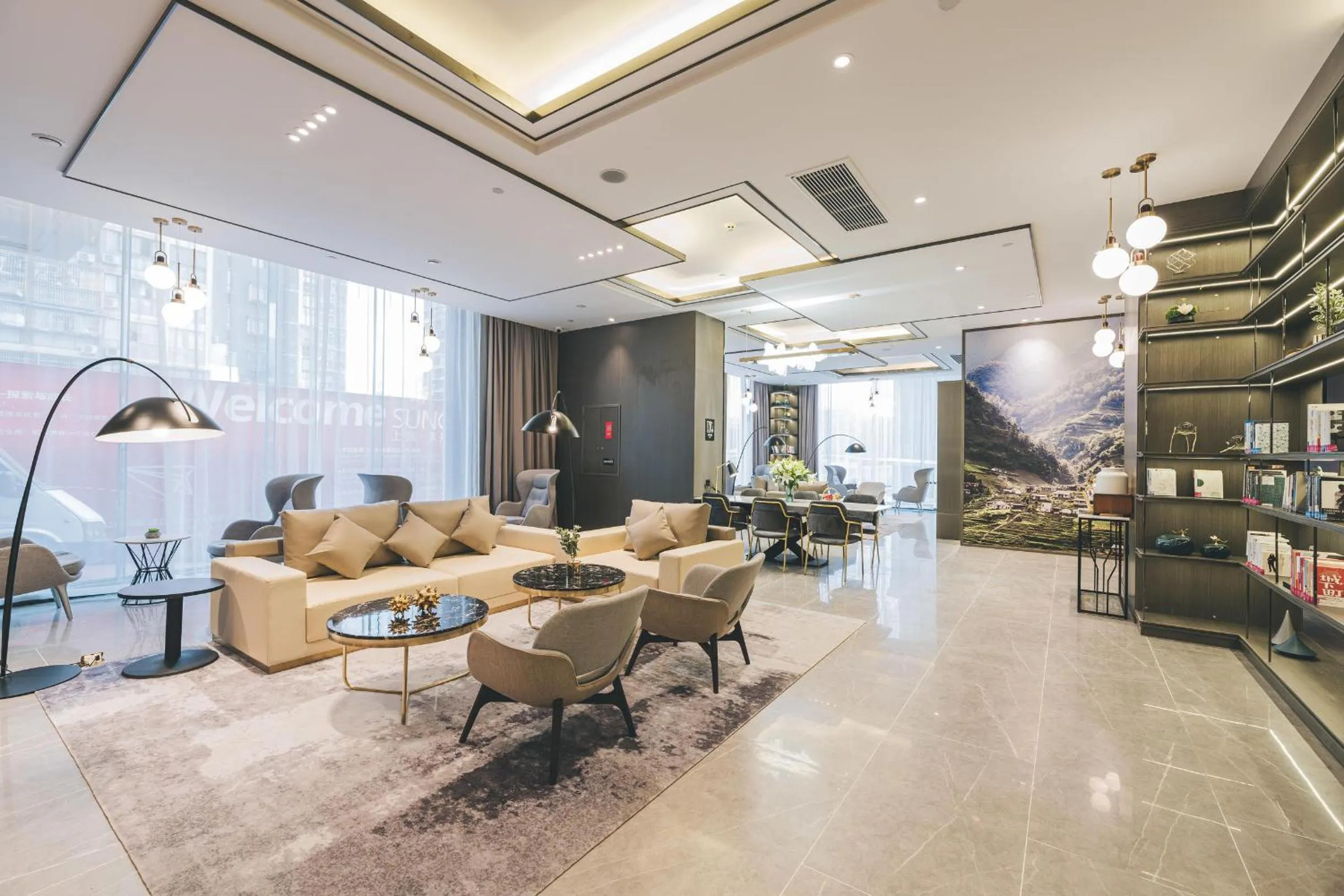 Seating area in Atour Hotel Chongqiang Jiangbei Airport