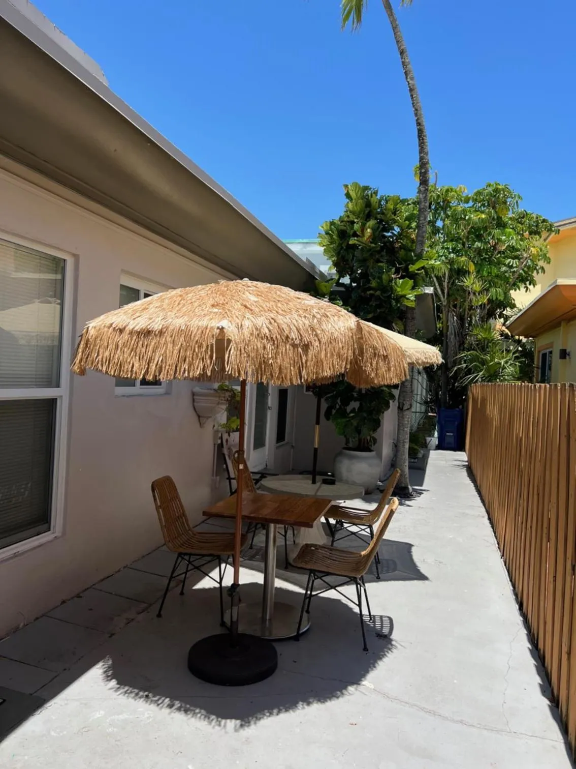 Patio in Tiana Beach Inn