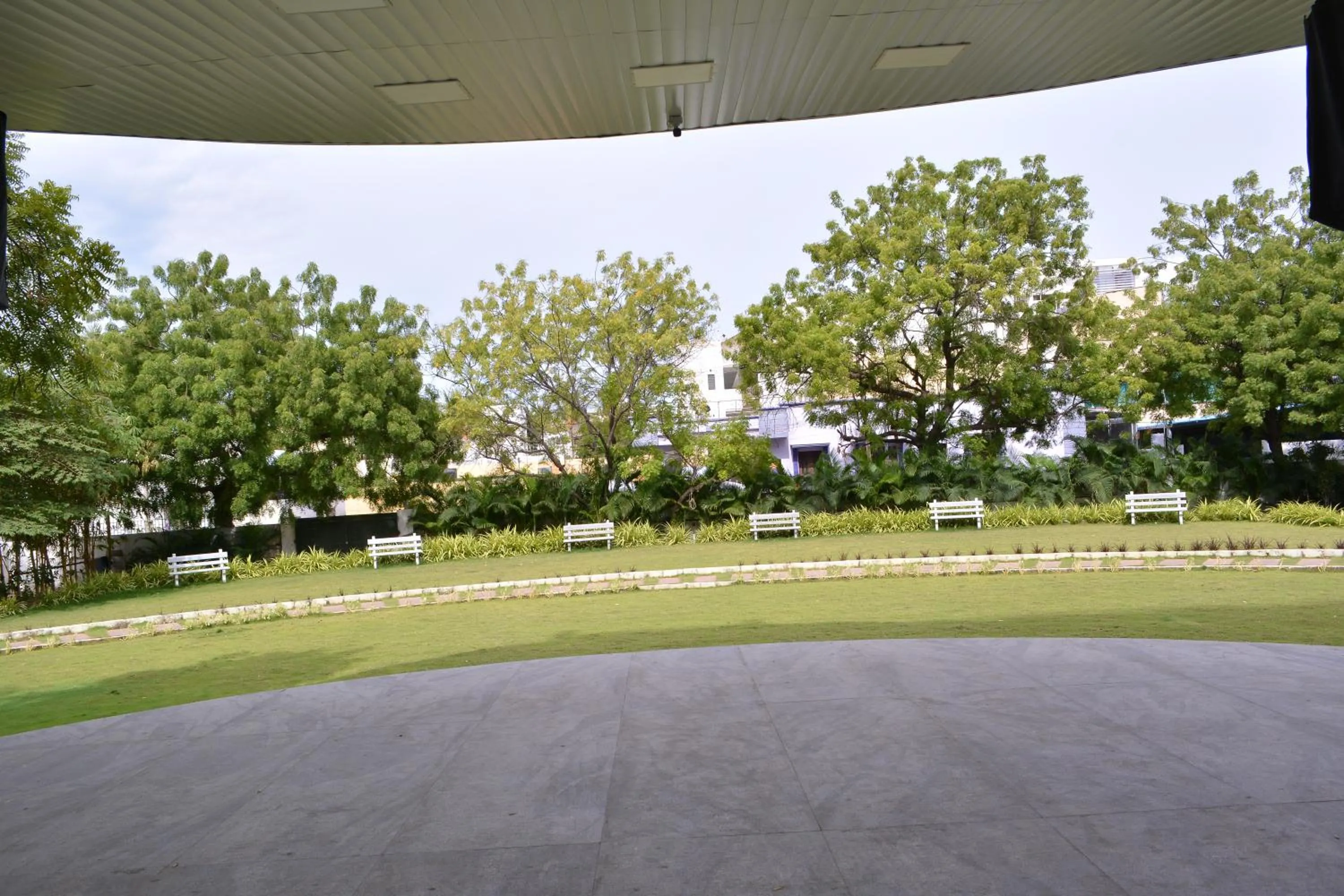 Garden view in Hotel Geetha International