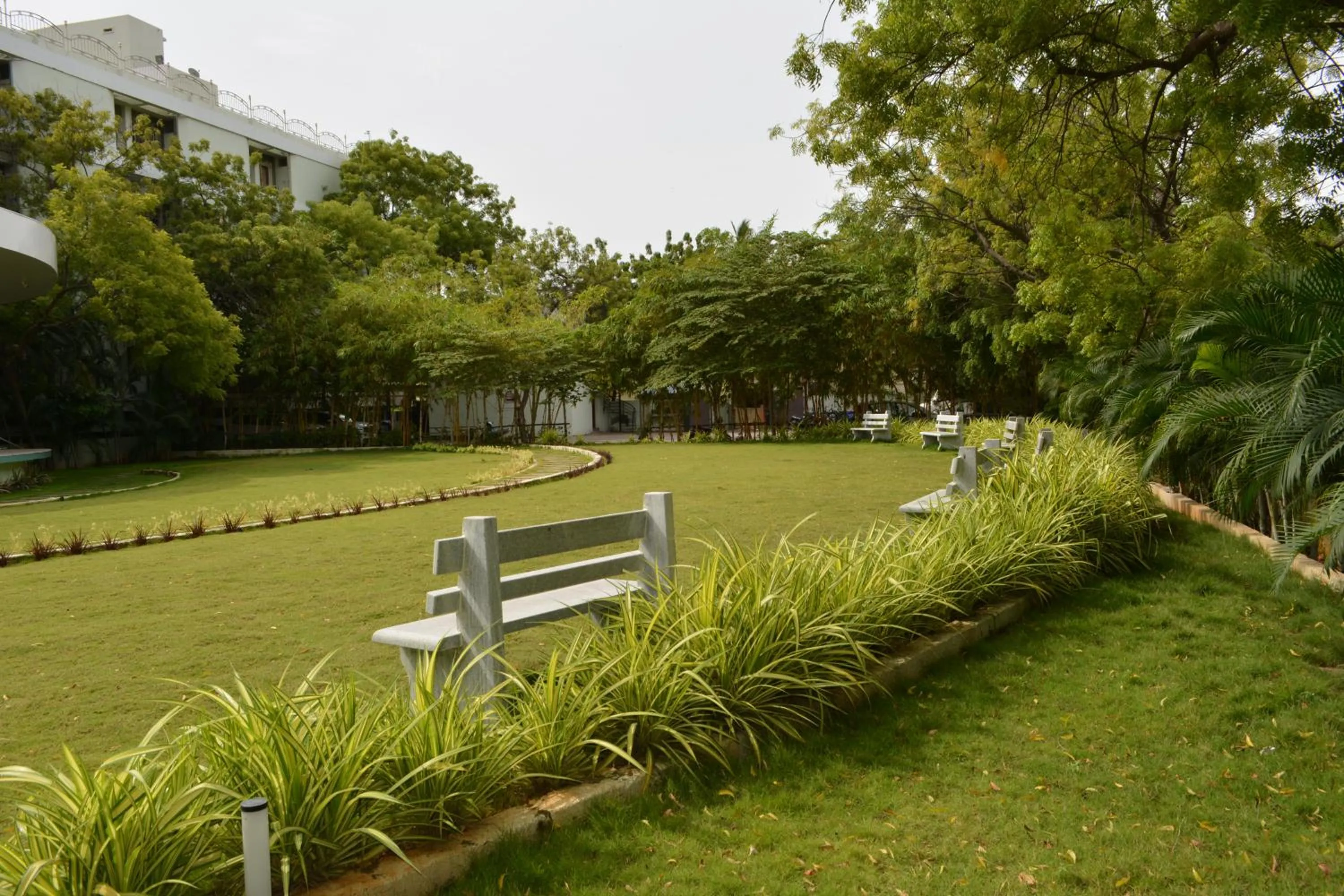 Garden view in Hotel Geetha International