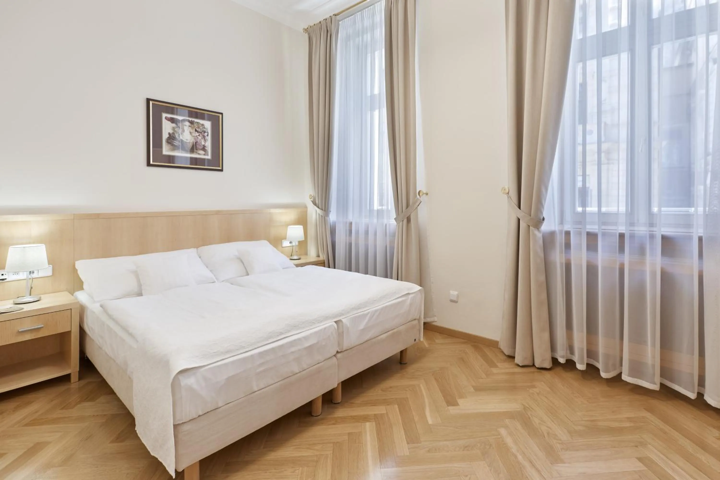 Bed in Hotel Palatin