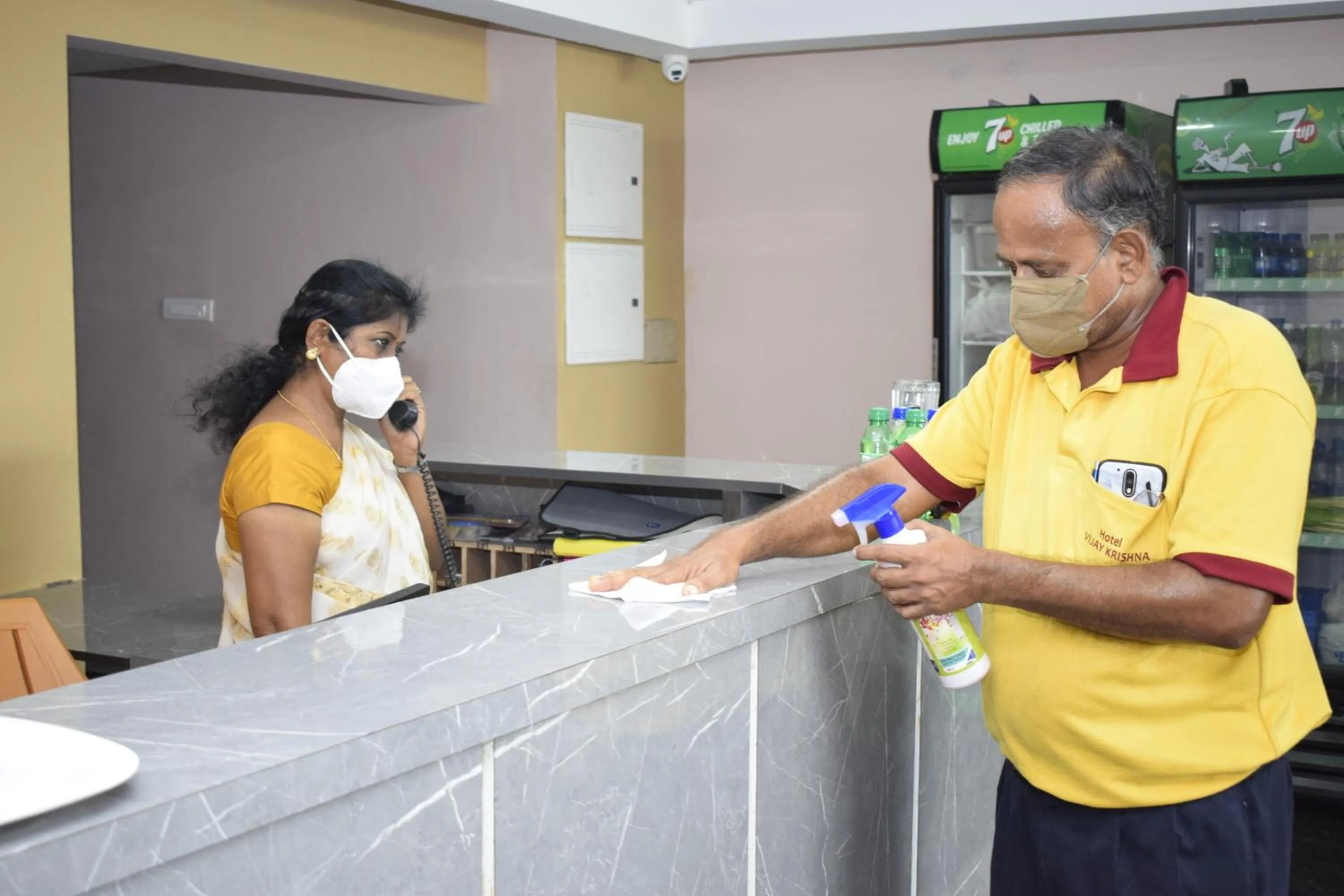 Lobby or reception in Hotel Vijay Krishna