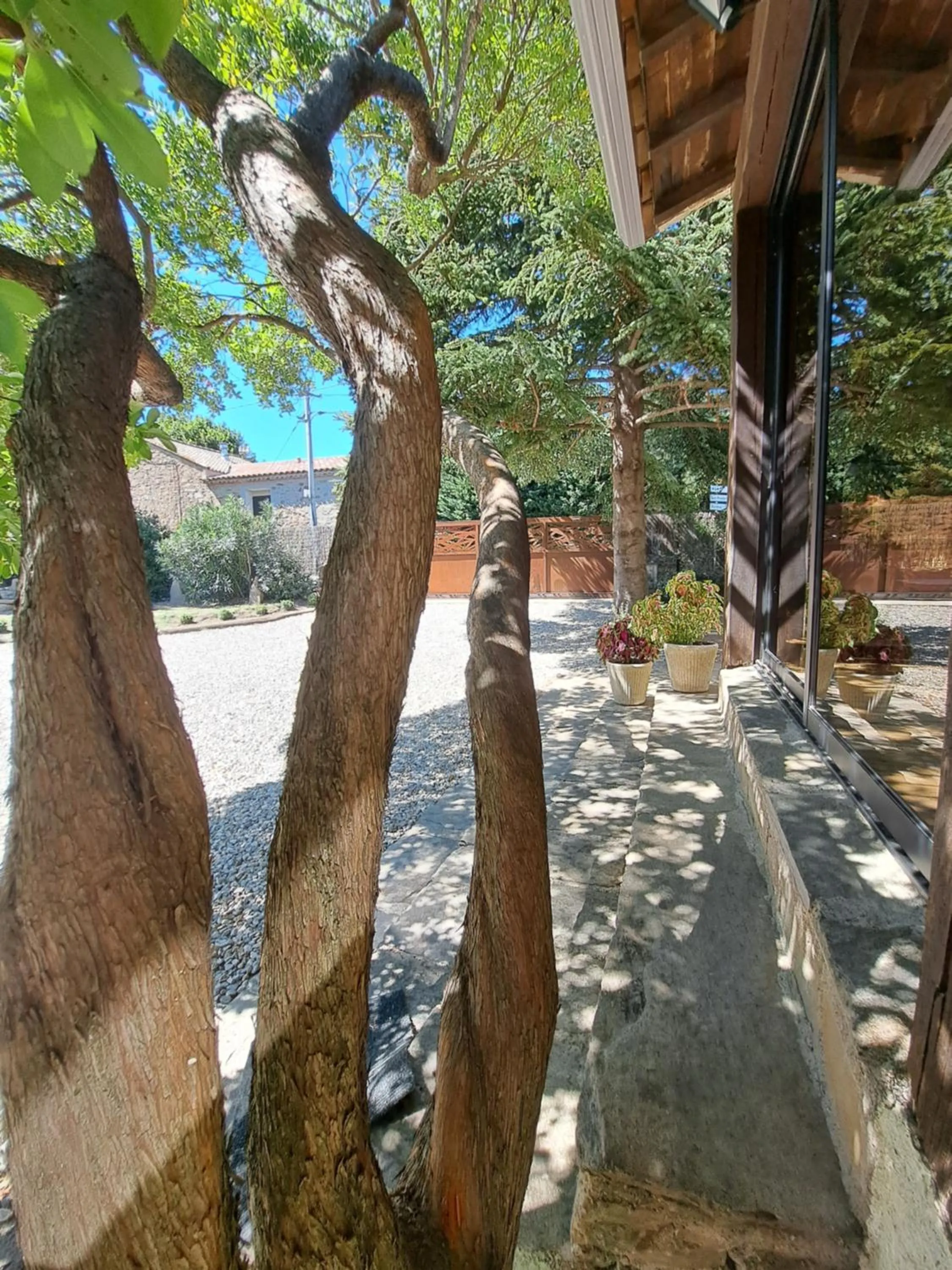 Garden view in L'Interlude