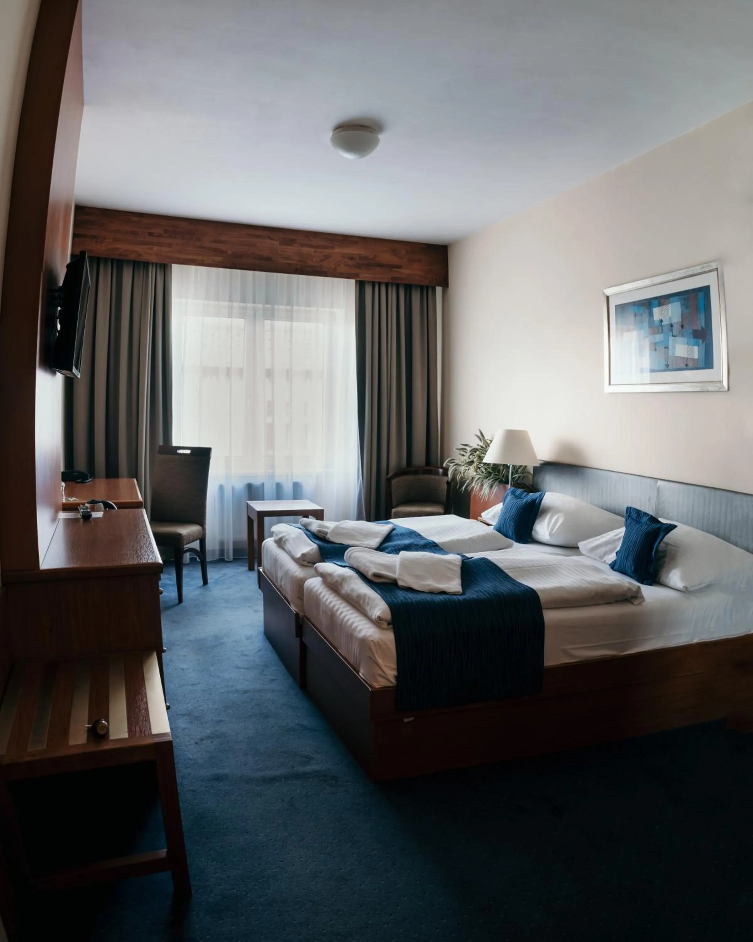 Bed in Hotel Theresia