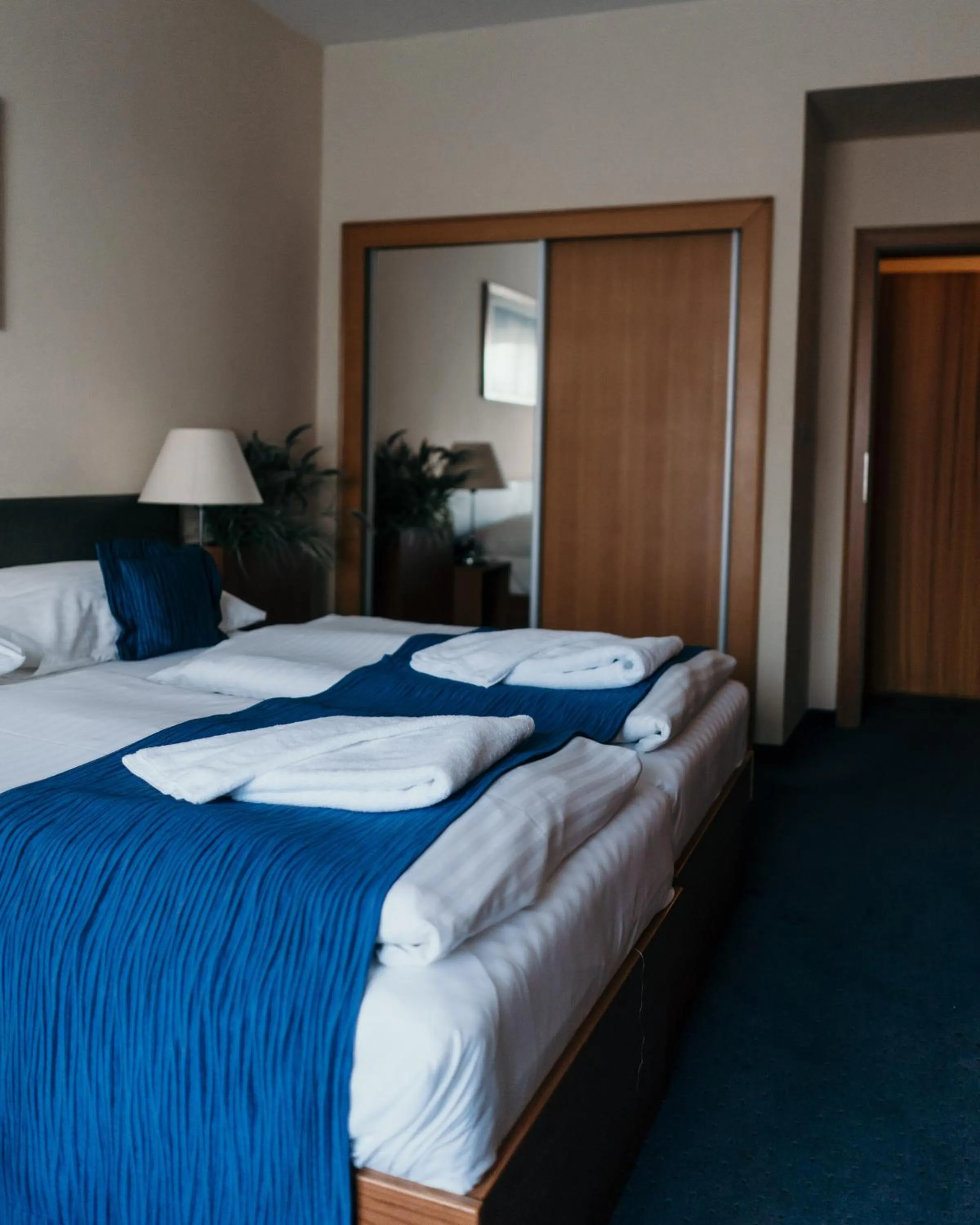 Bed in Hotel Theresia