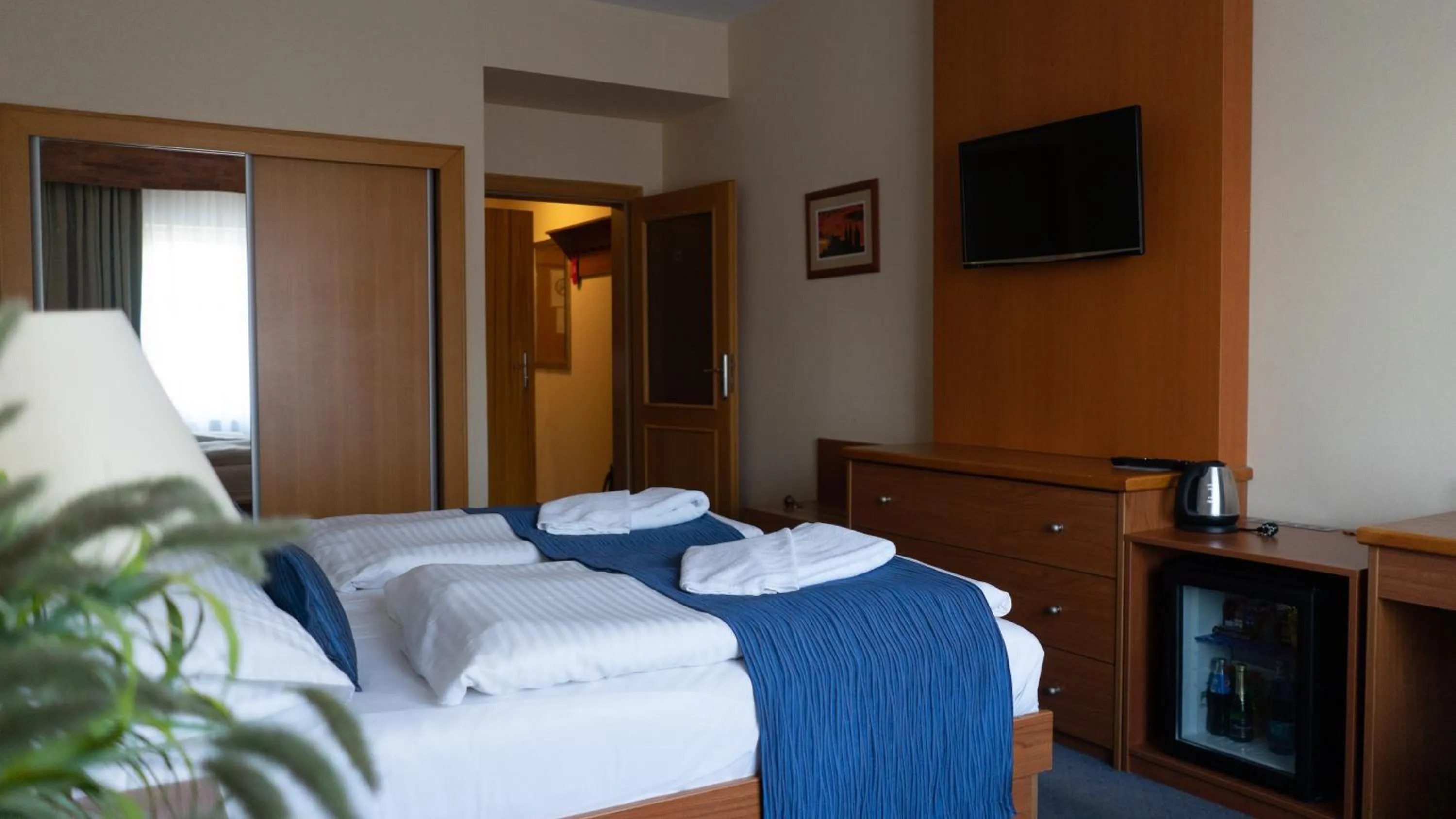 Bed in Hotel Theresia