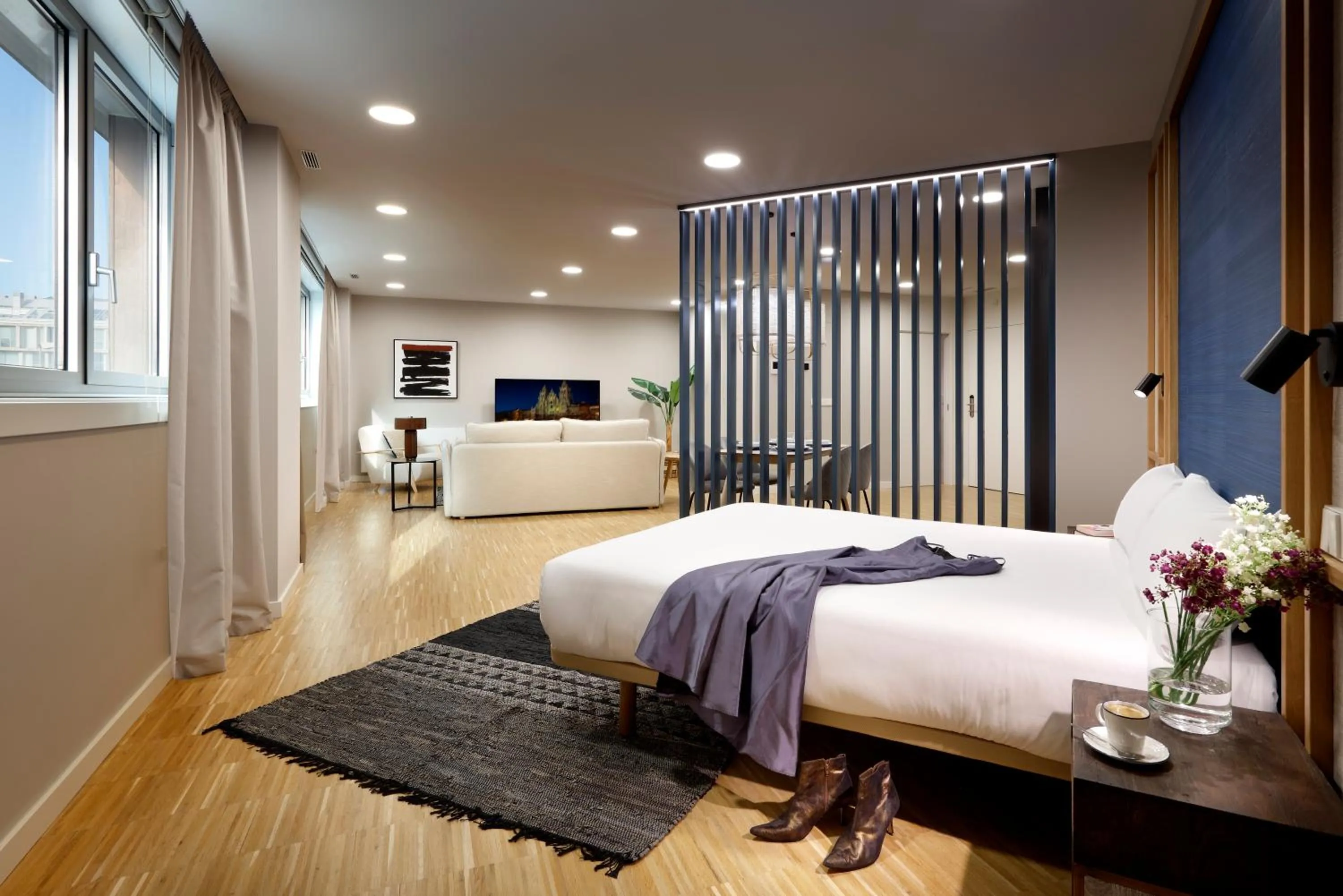 Bedroom, Bed in I Loft Santiago by Upper Luxury Housing