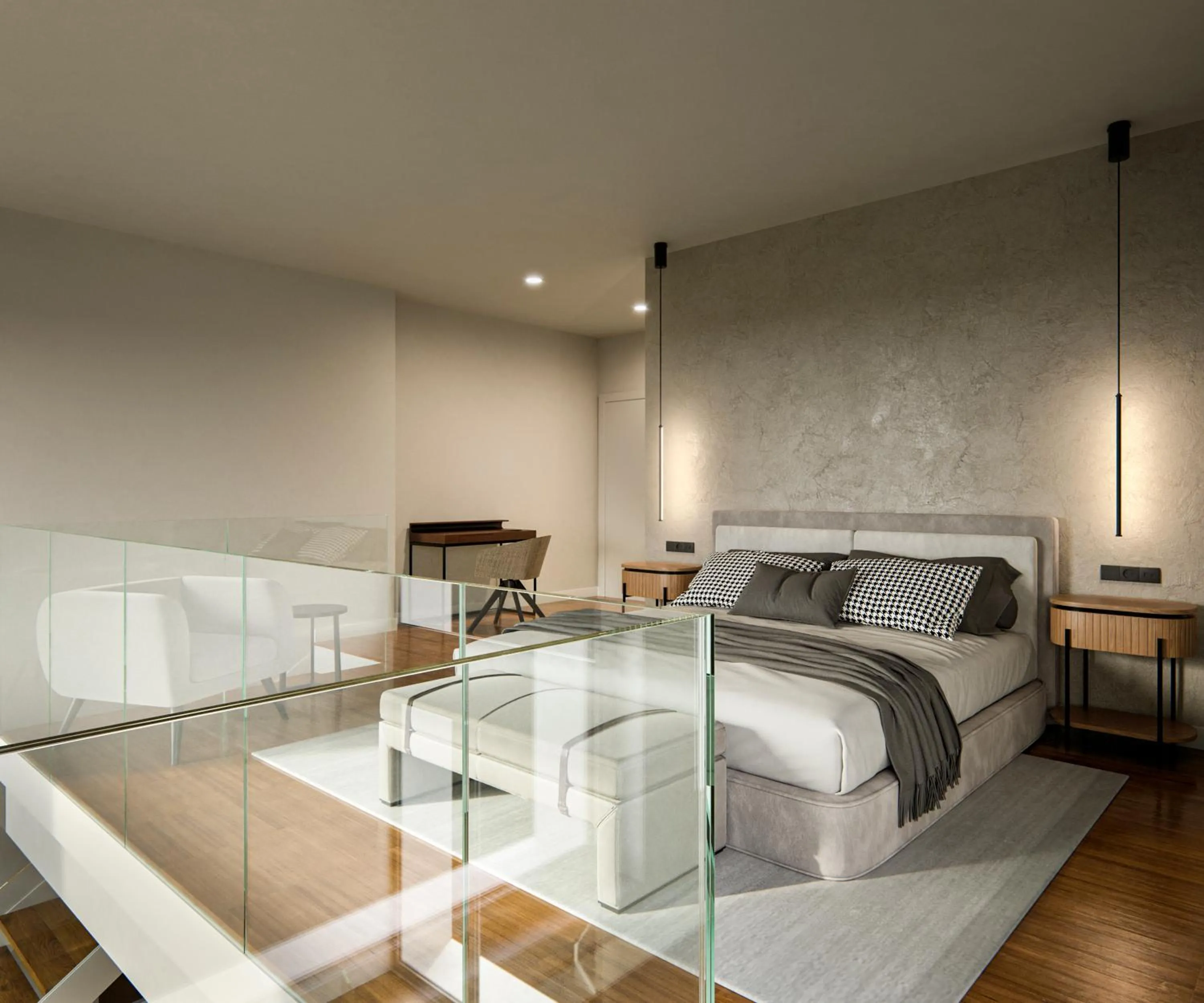 Bed in I Loft Santiago by Upper Luxury Housing