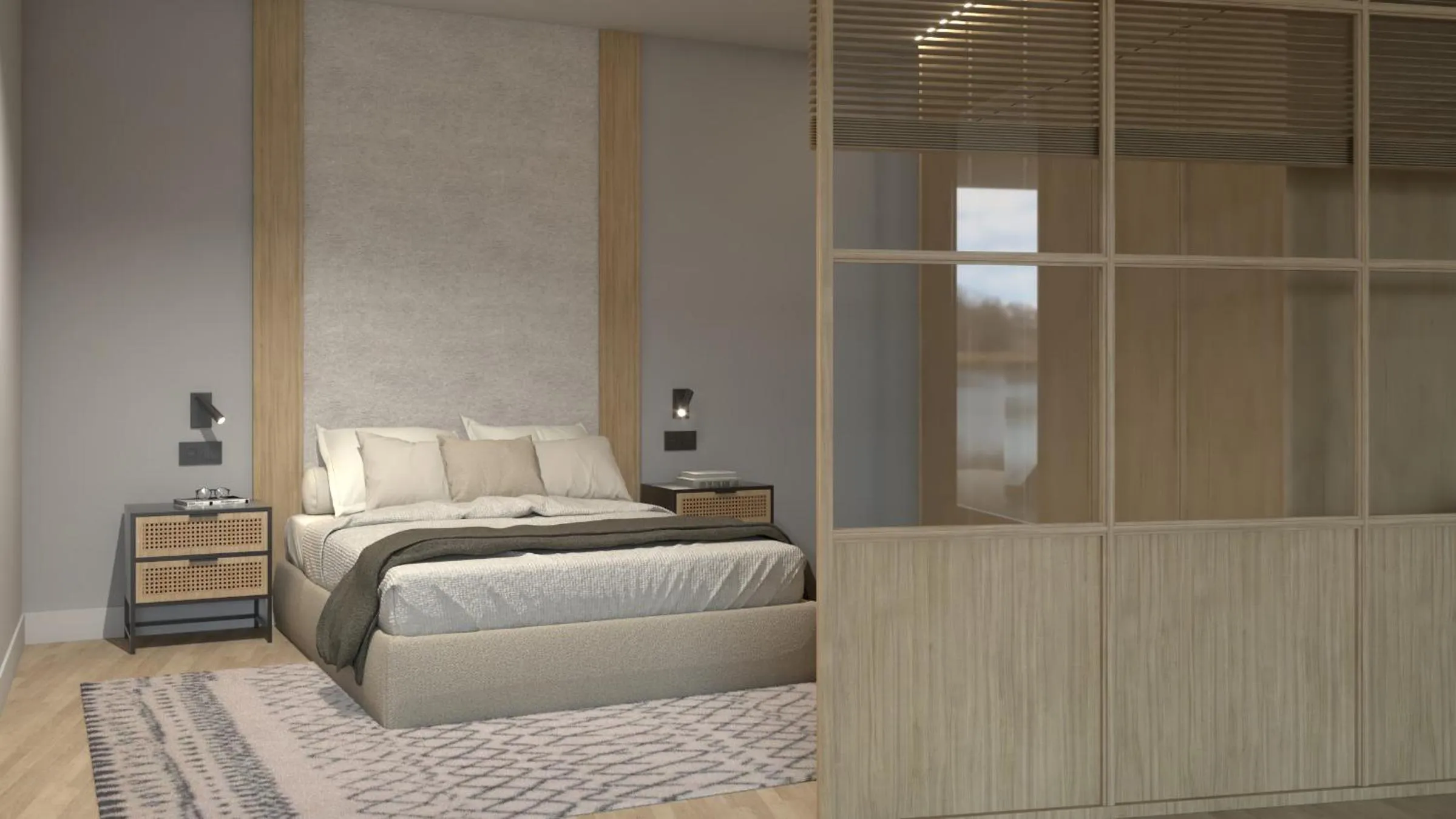 Bedroom, Bed in I Loft Santiago by Upper Luxury Housing