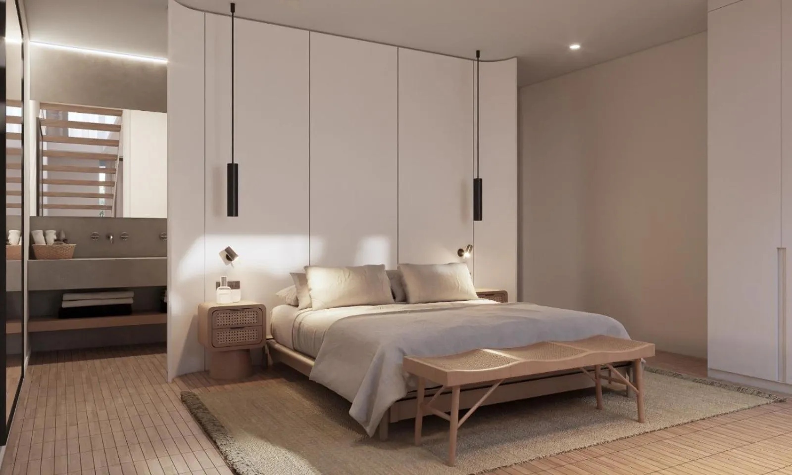 Bedroom, Bed in I Loft Santiago by Upper Luxury Housing