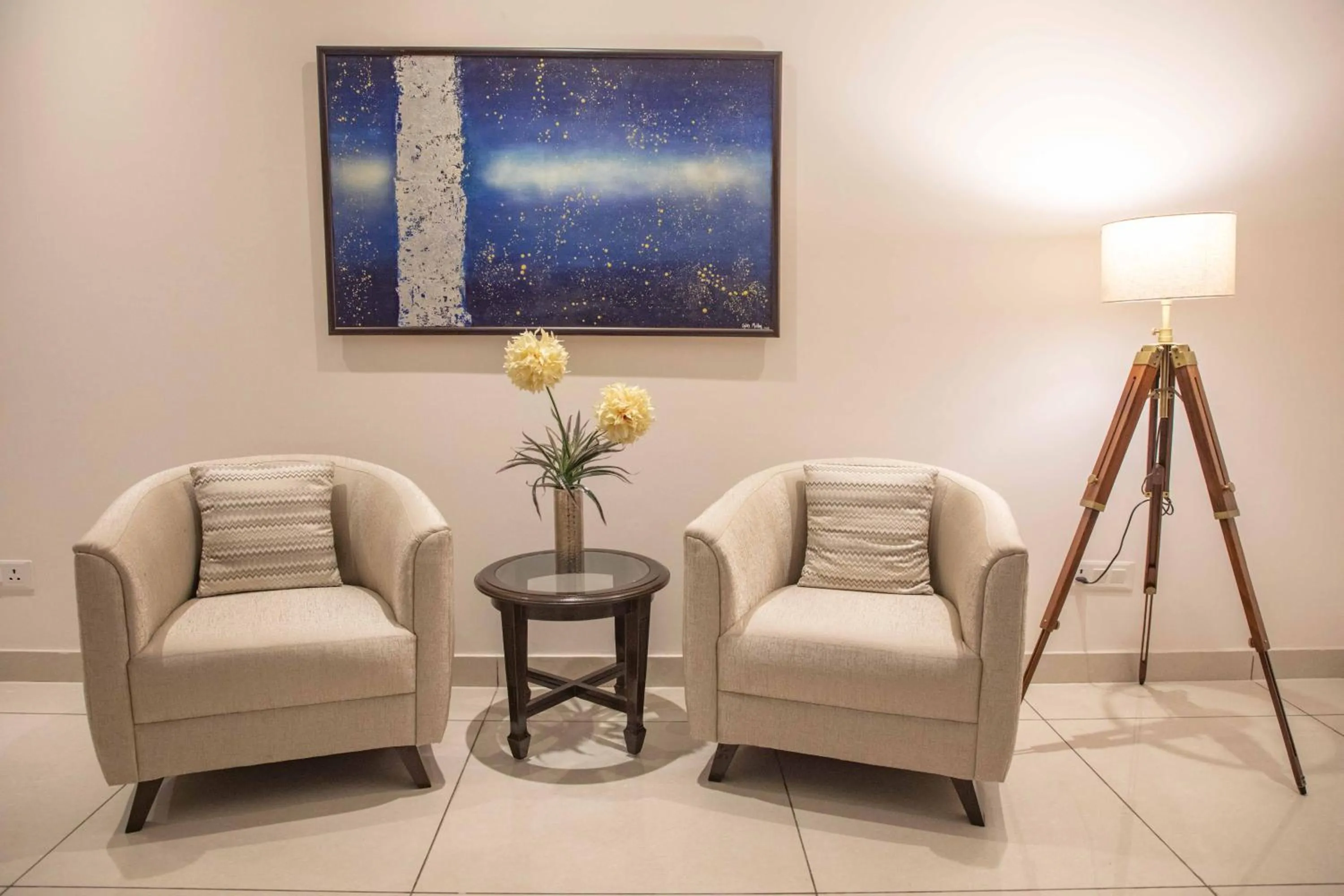 Seating area in Hotel Alaya