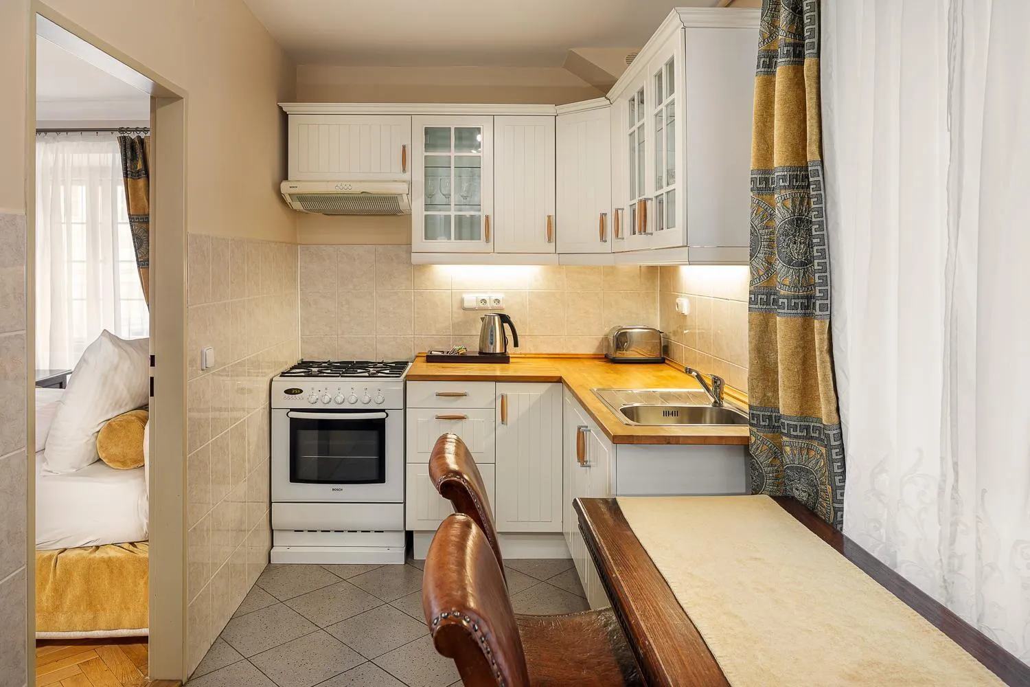 Kitchen or kitchenette in BHG Apartments Prague