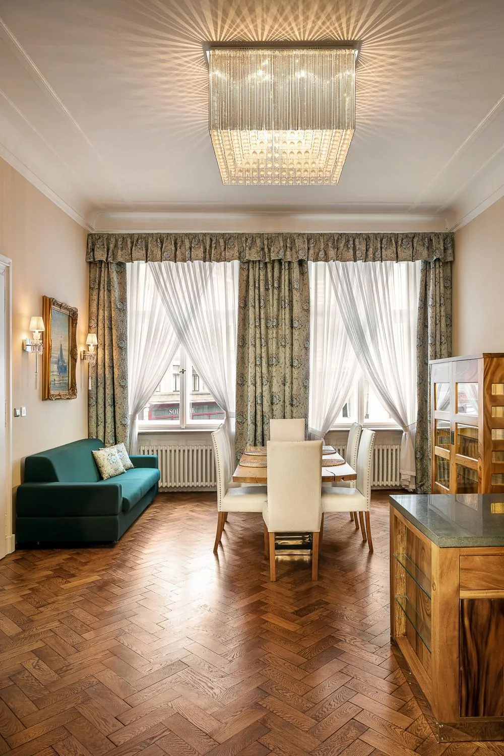 Living room, Bed in BHG Apartments Prague