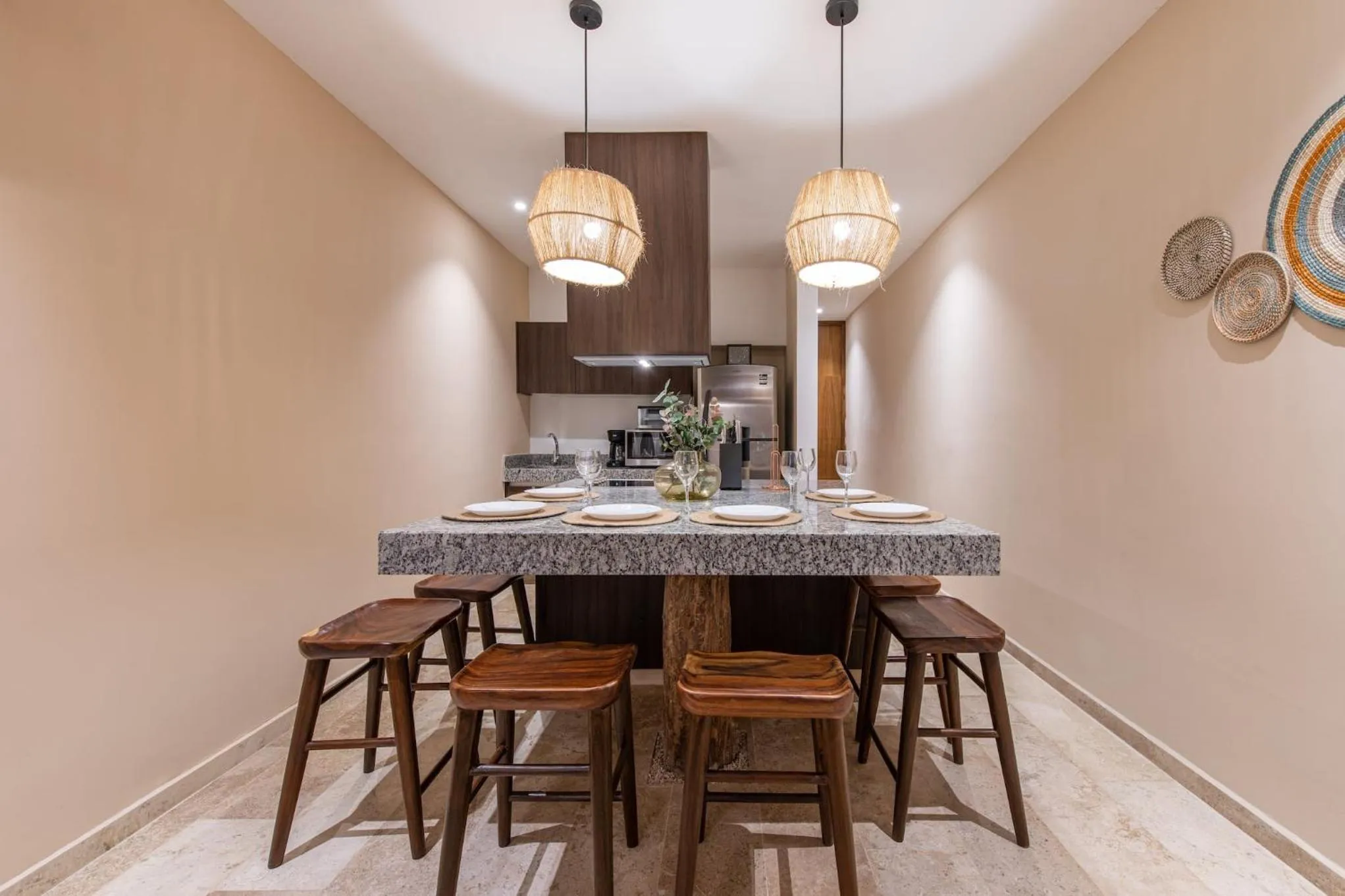 Dining area in BIT Tulum Villas
