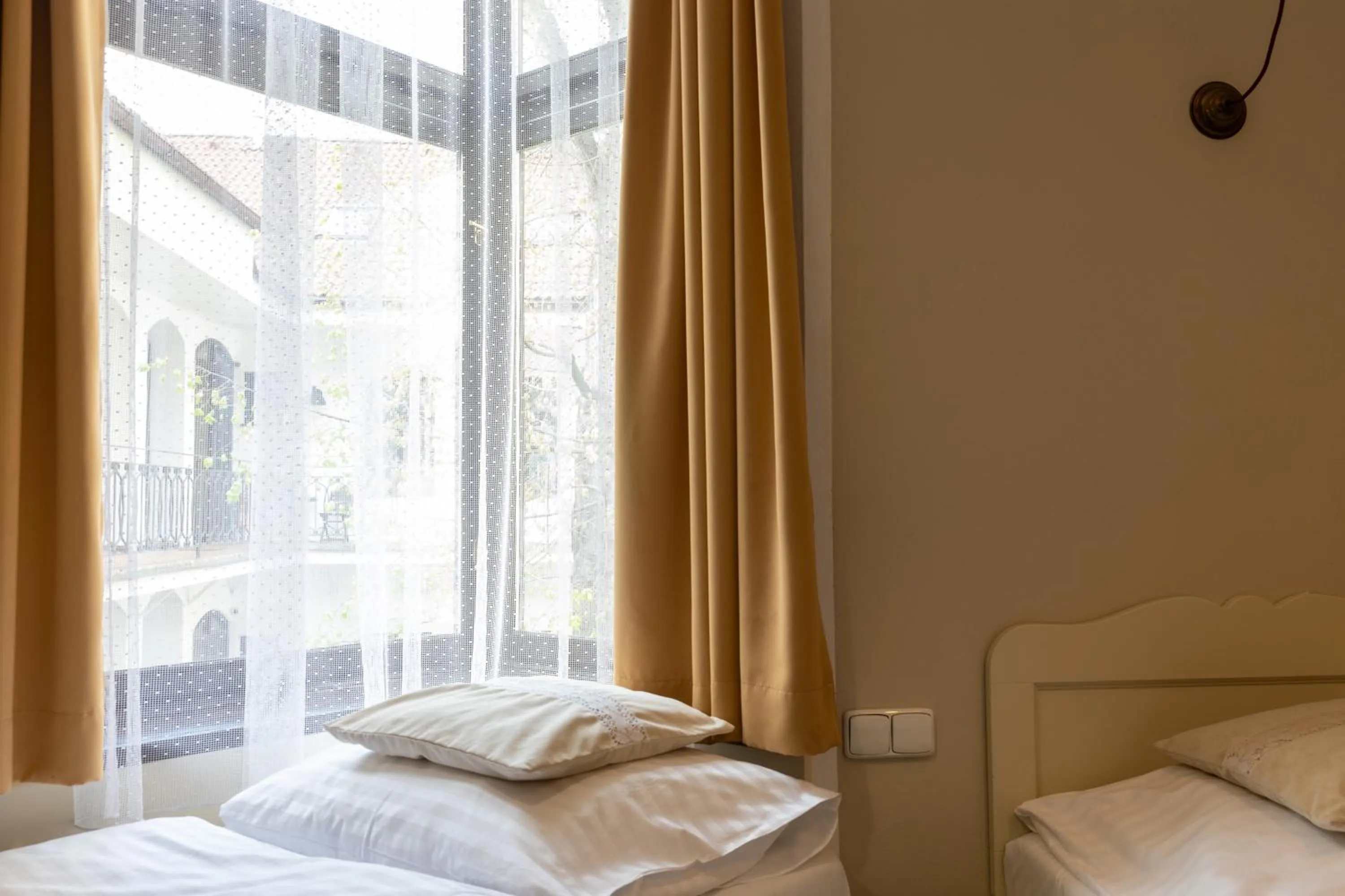 Bed in Hotel Amadeus