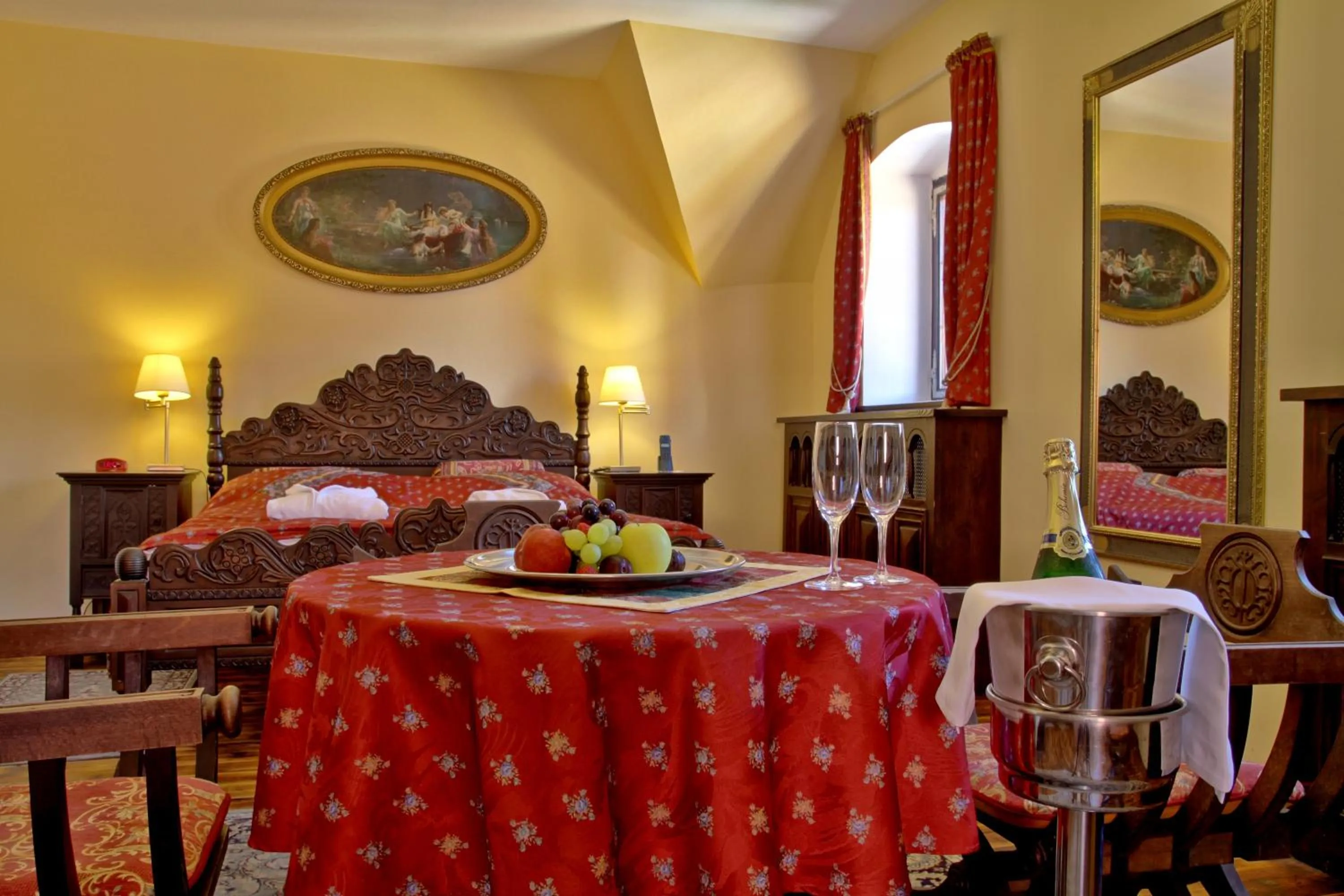 Bed in Hotel Ruze & Wellness