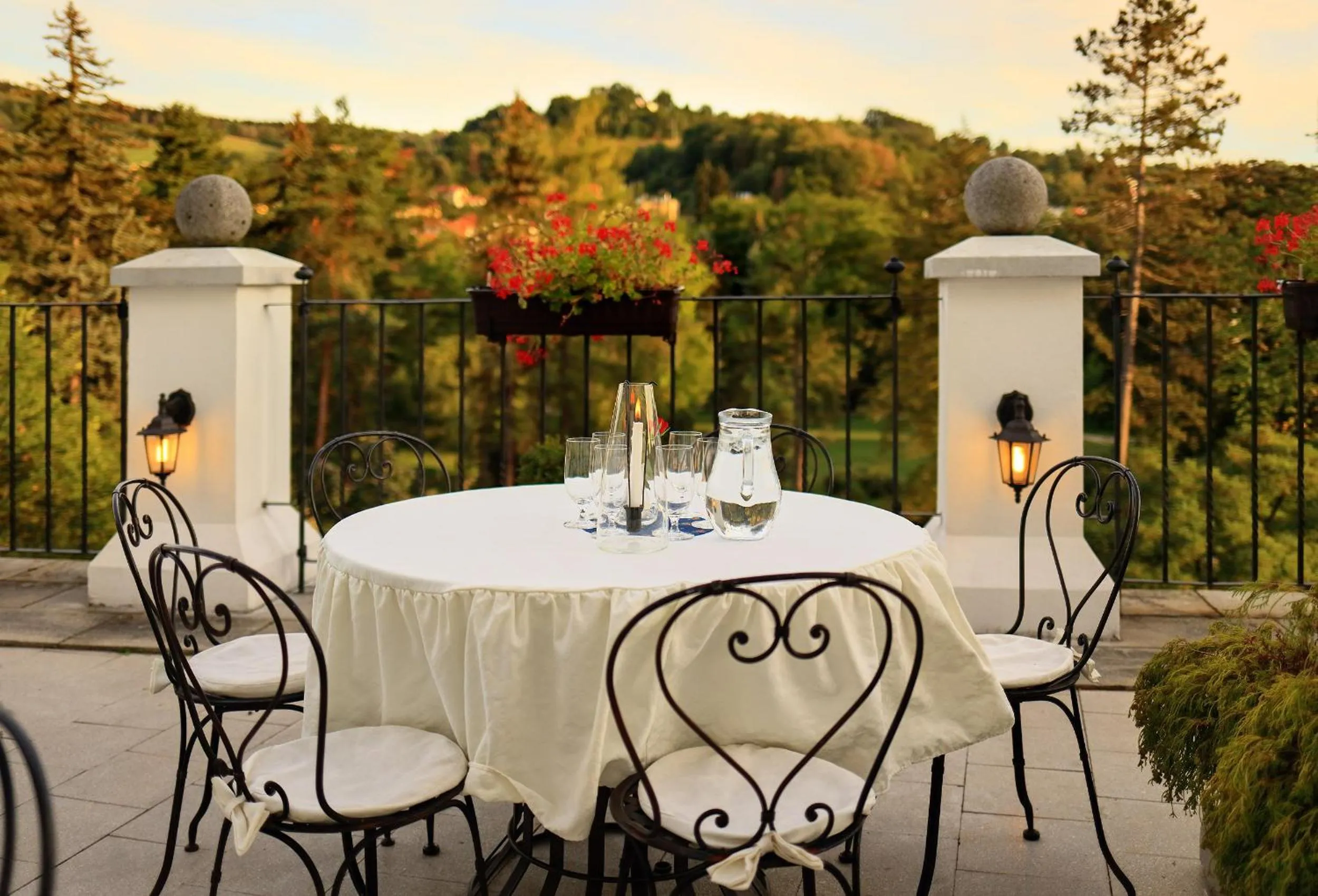 Balcony/Terrace in Hotel Ruze & Wellness