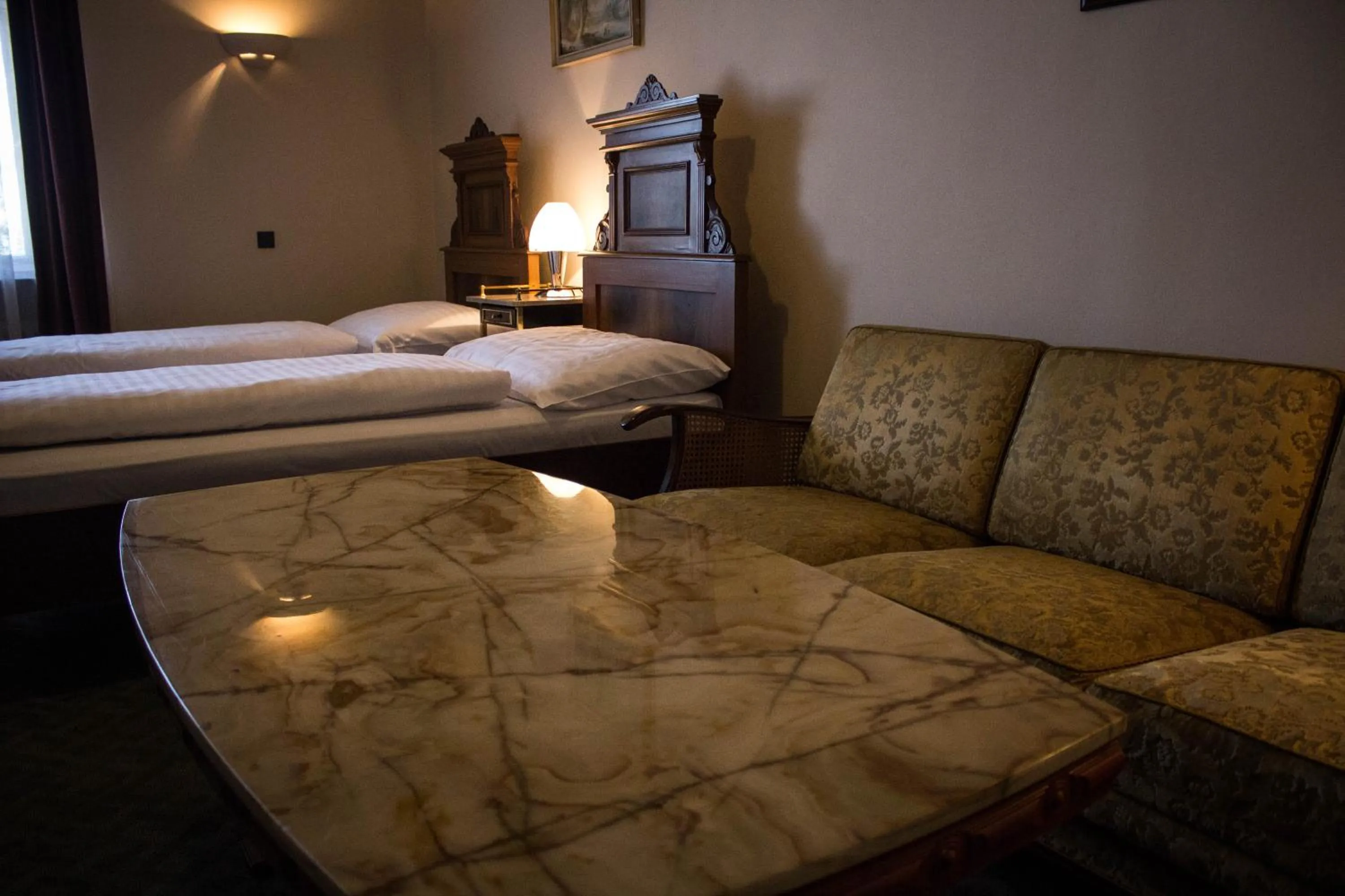 Bed in Hotel Continental