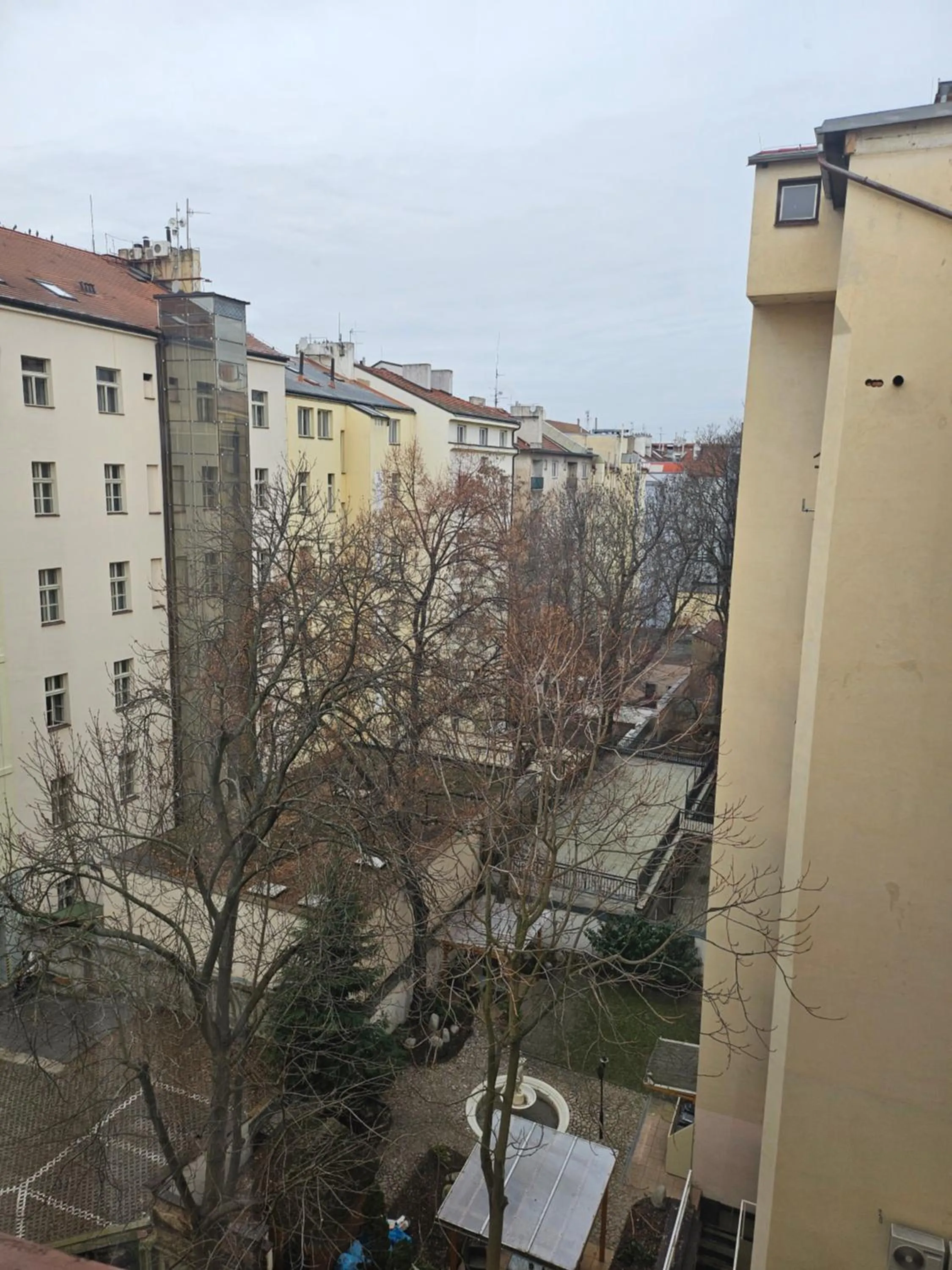 Inner courtyard view in Brezina Pension