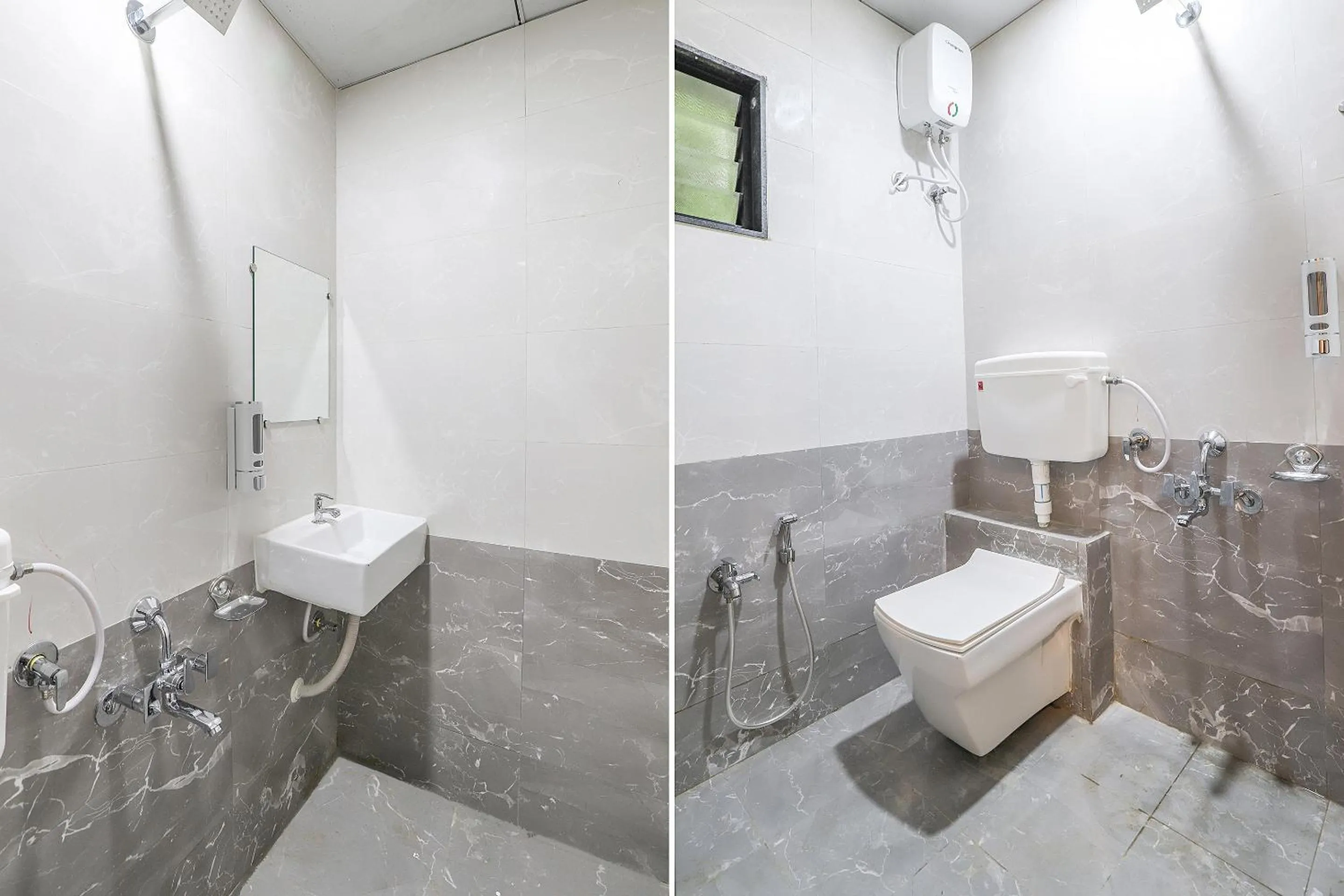 Bathroom in Hotel O La Veera