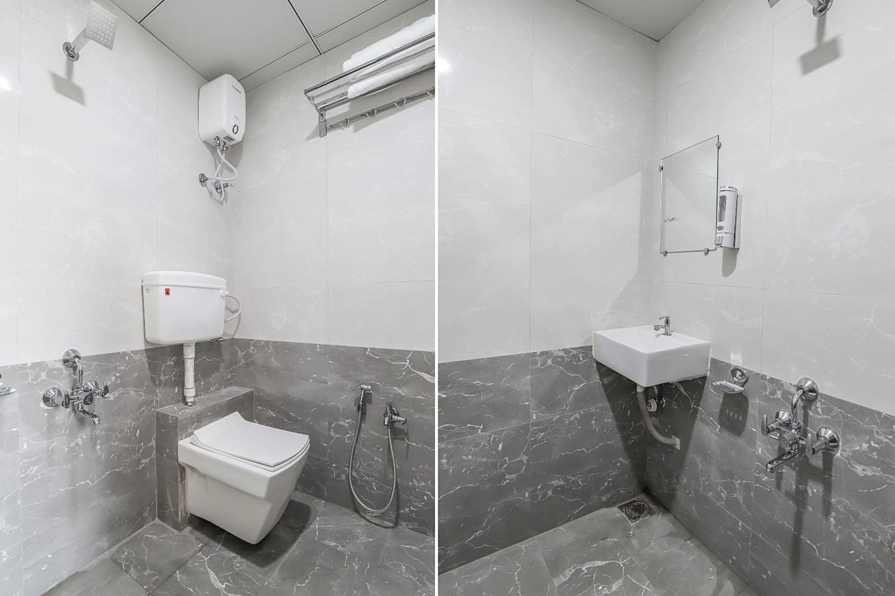 Bathroom in Hotel O La Veera