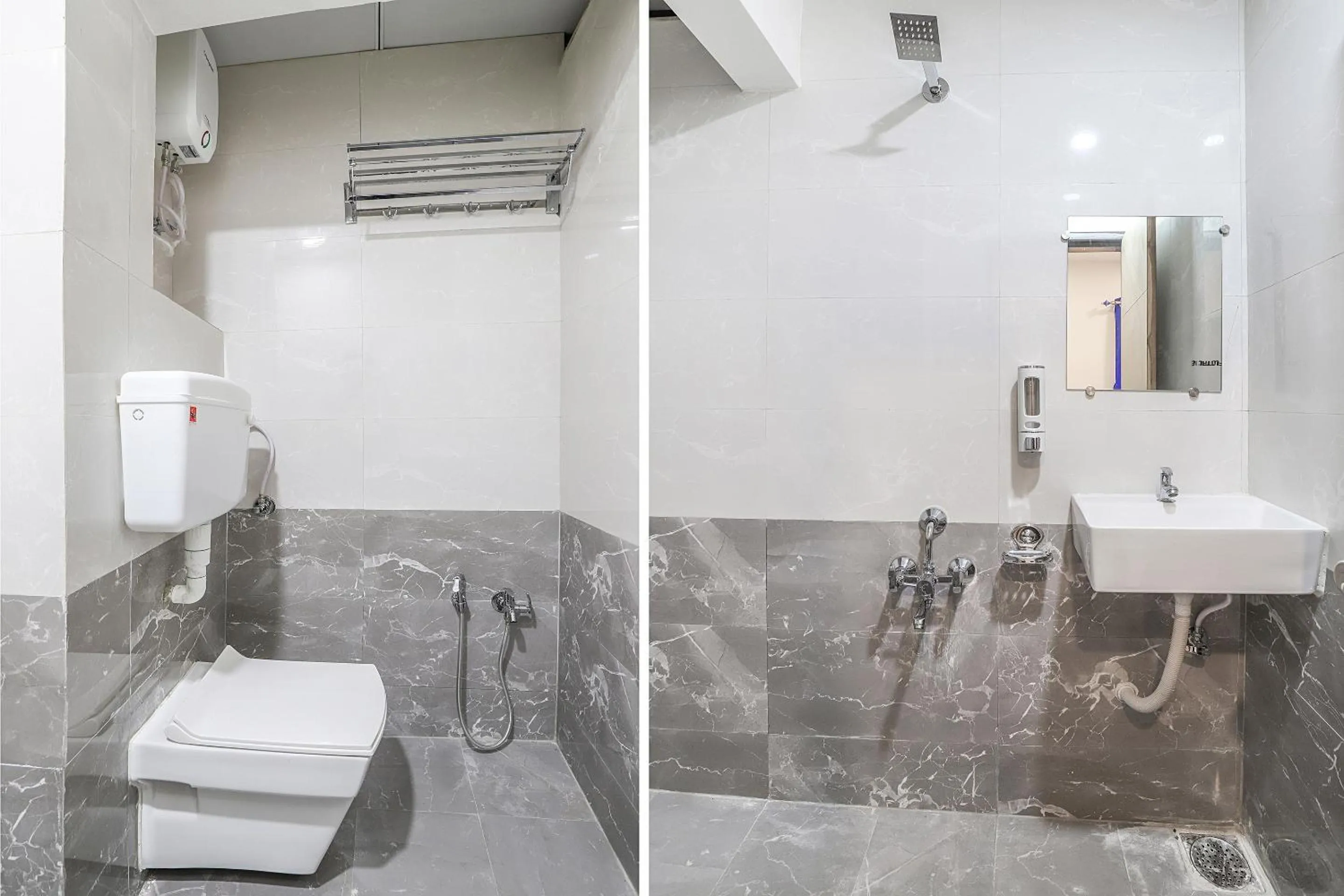 Bathroom in Hotel O La Veera