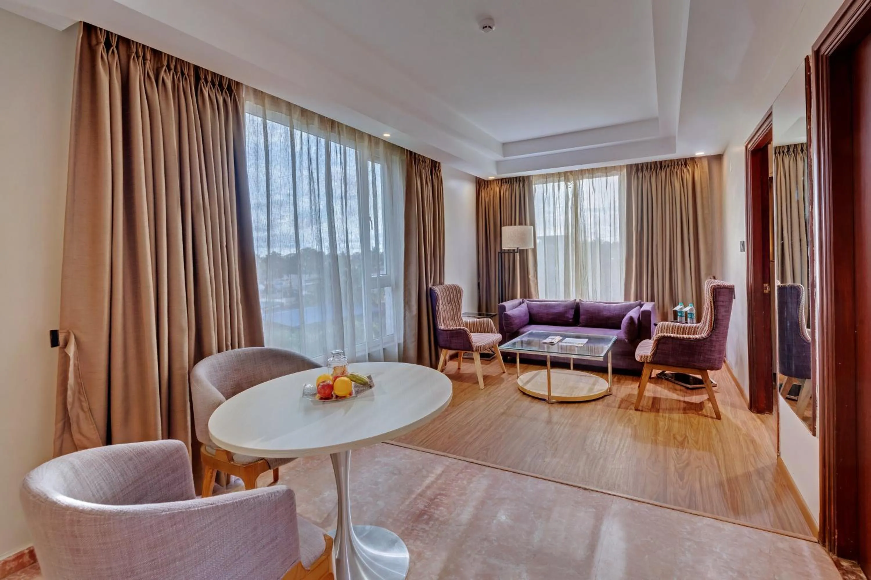 Seating area in The Fern Residency Hubballi