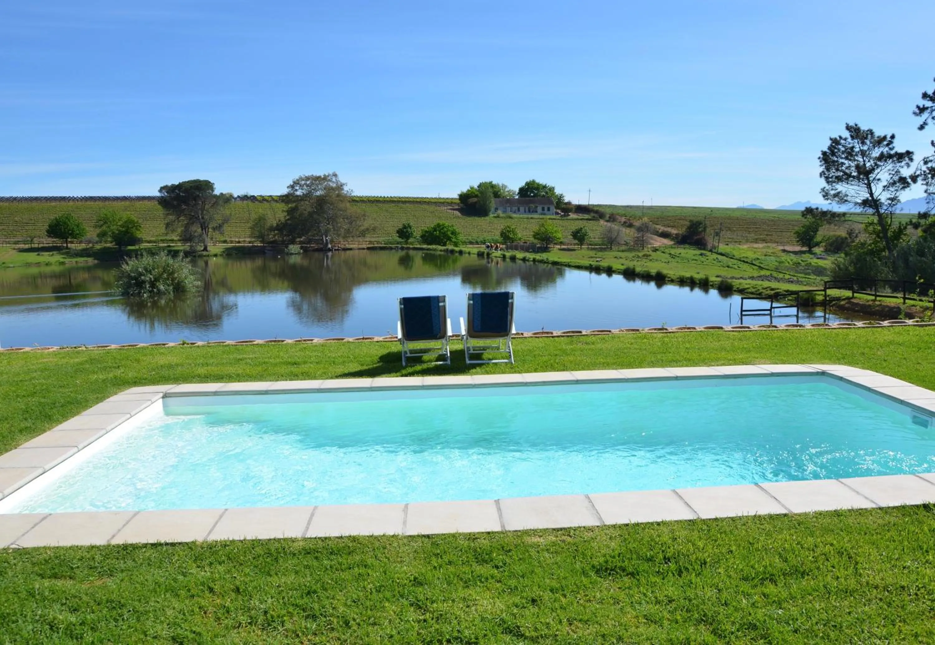 Swimming pool in Under Oaks Guesthouse