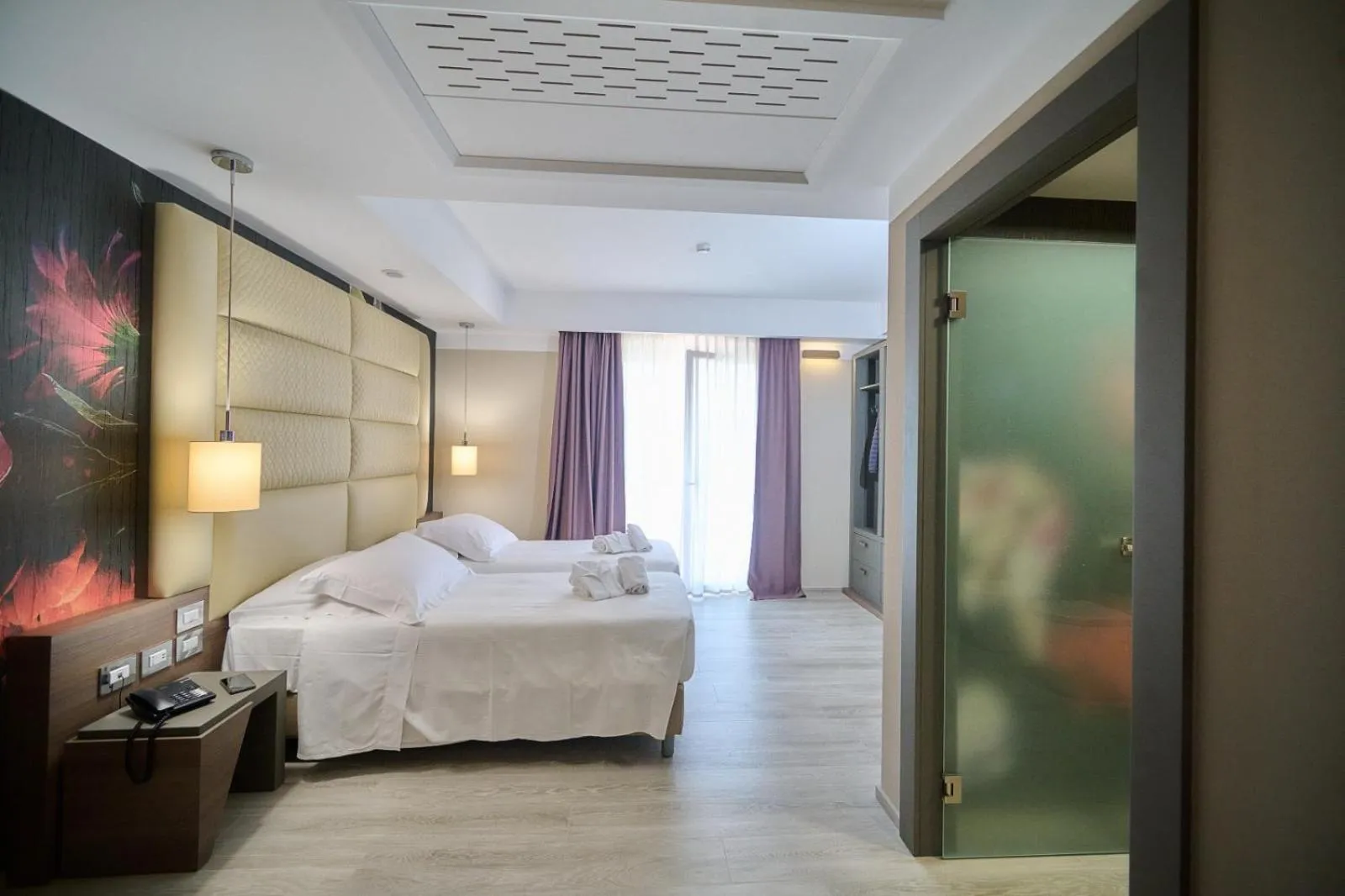 Bed in PARK HOTEL LE DUNE DI GIOVINO