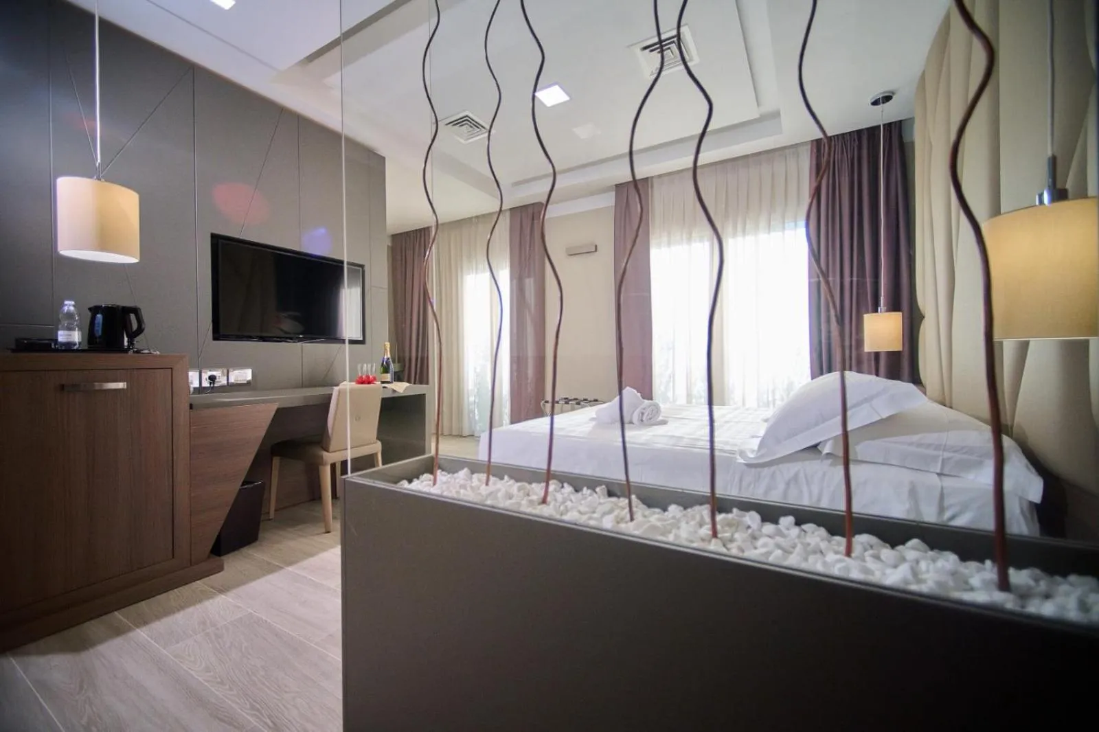 Bed in PARK HOTEL LE DUNE DI GIOVINO