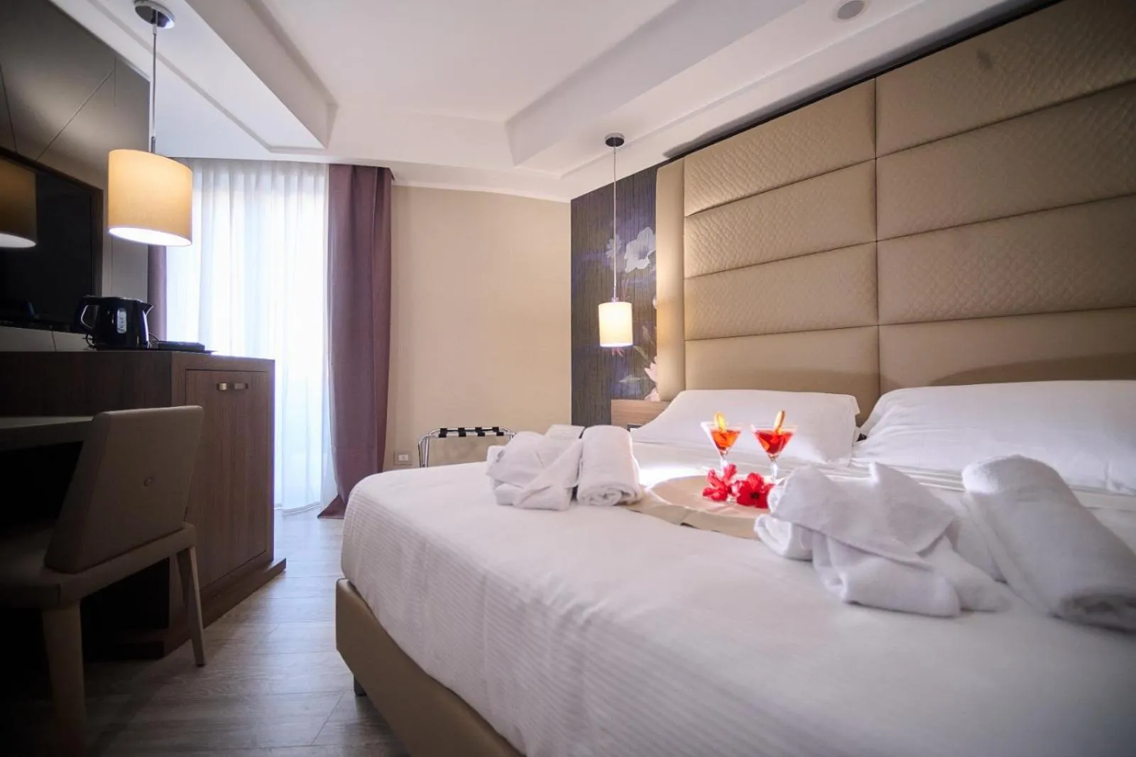 Bed in PARK HOTEL LE DUNE DI GIOVINO