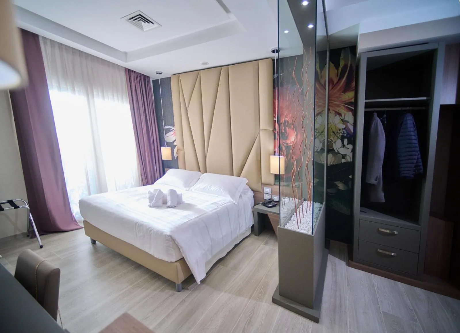 Bed in PARK HOTEL LE DUNE DI GIOVINO