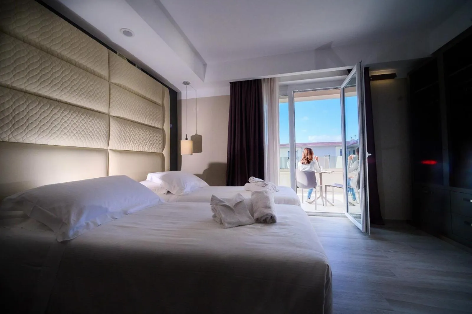 Bed in PARK HOTEL LE DUNE DI GIOVINO