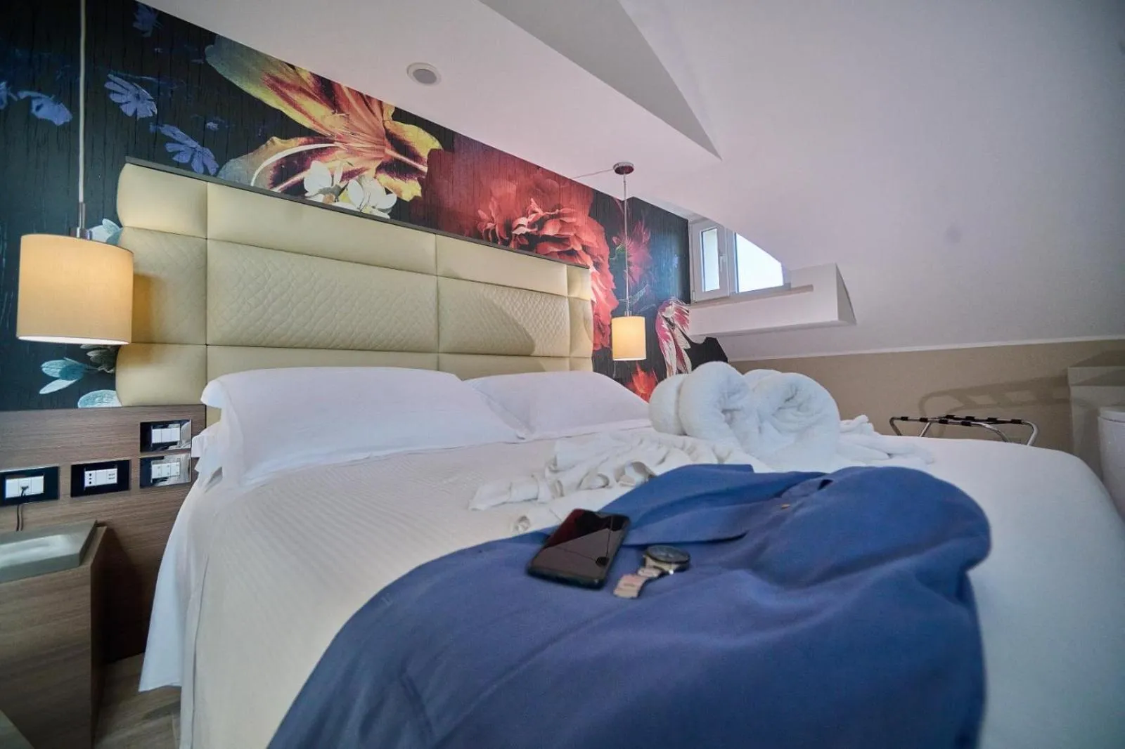 Bed in PARK HOTEL LE DUNE DI GIOVINO