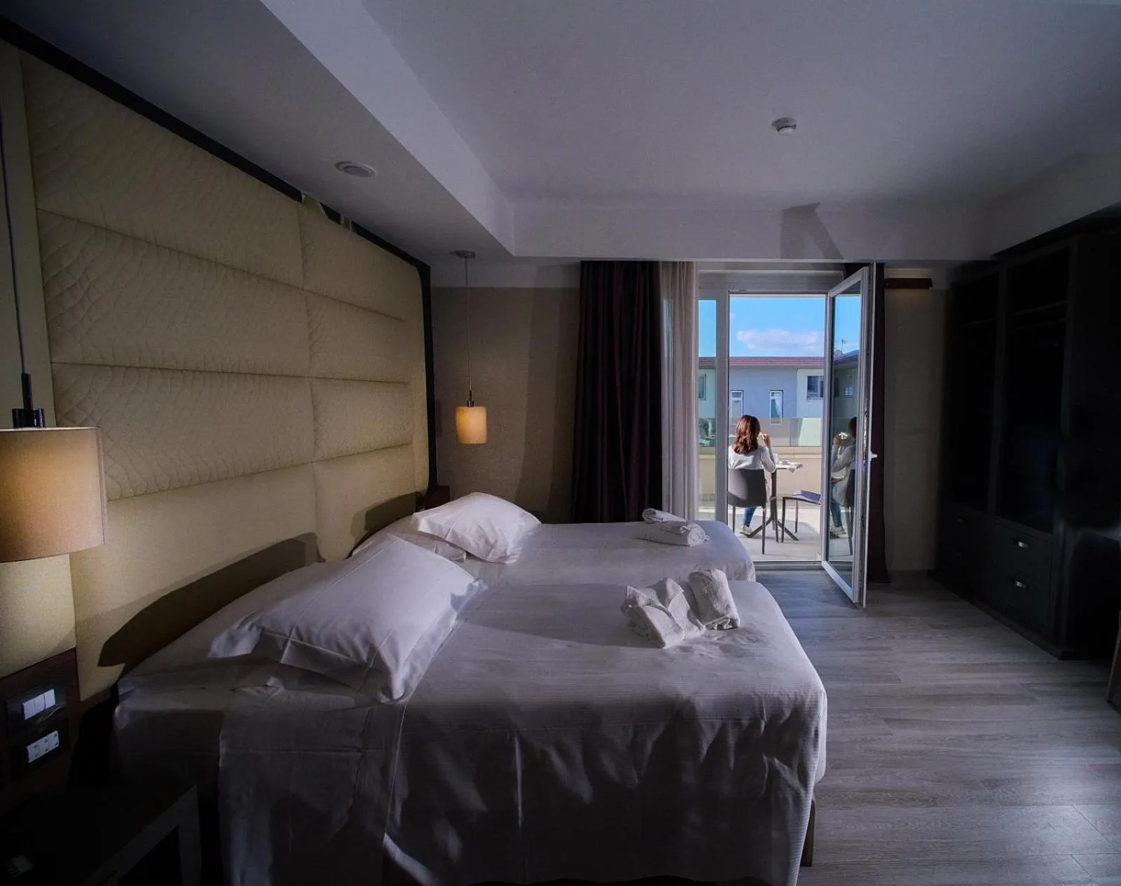 Bed in PARK HOTEL LE DUNE DI GIOVINO