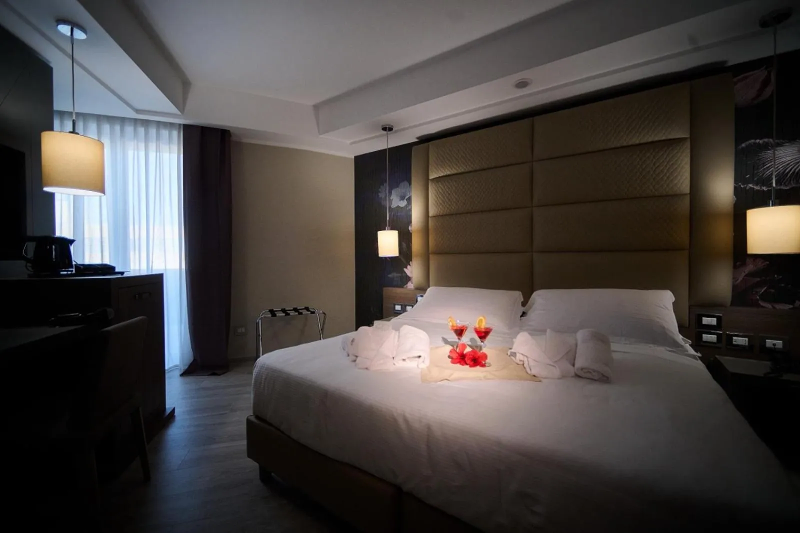 Bed in PARK HOTEL LE DUNE DI GIOVINO