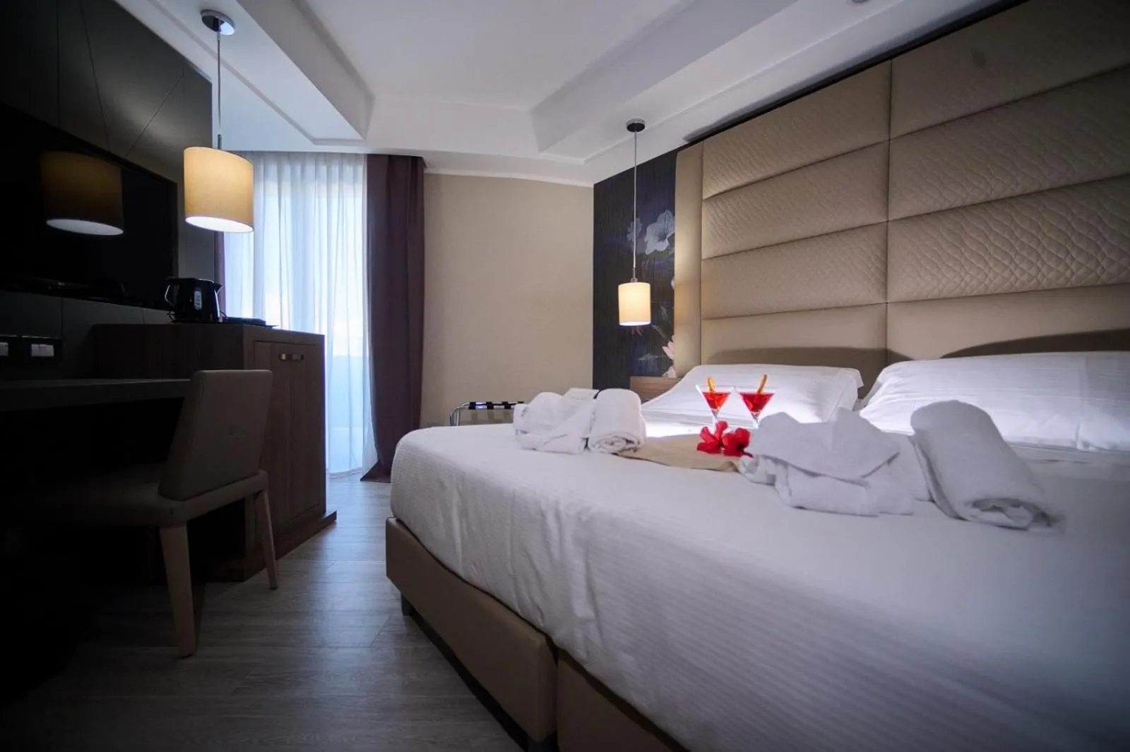 Bed in PARK HOTEL LE DUNE DI GIOVINO