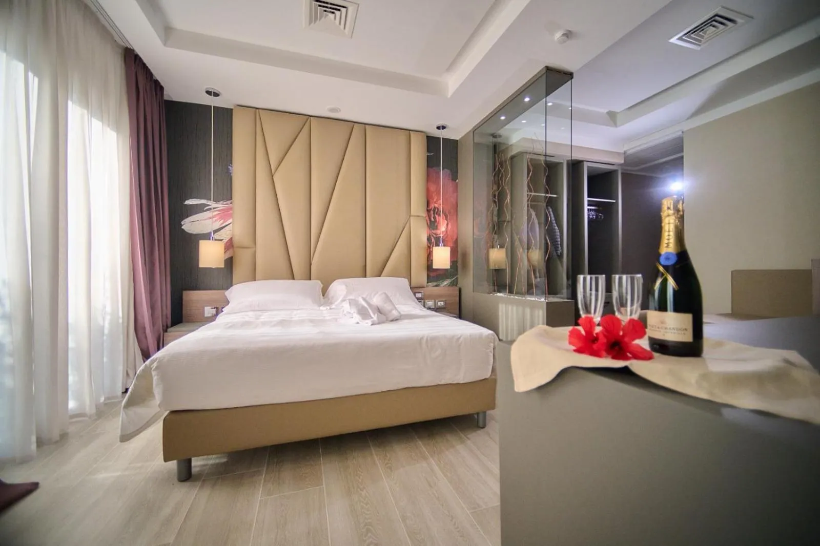 Bed in PARK HOTEL LE DUNE DI GIOVINO