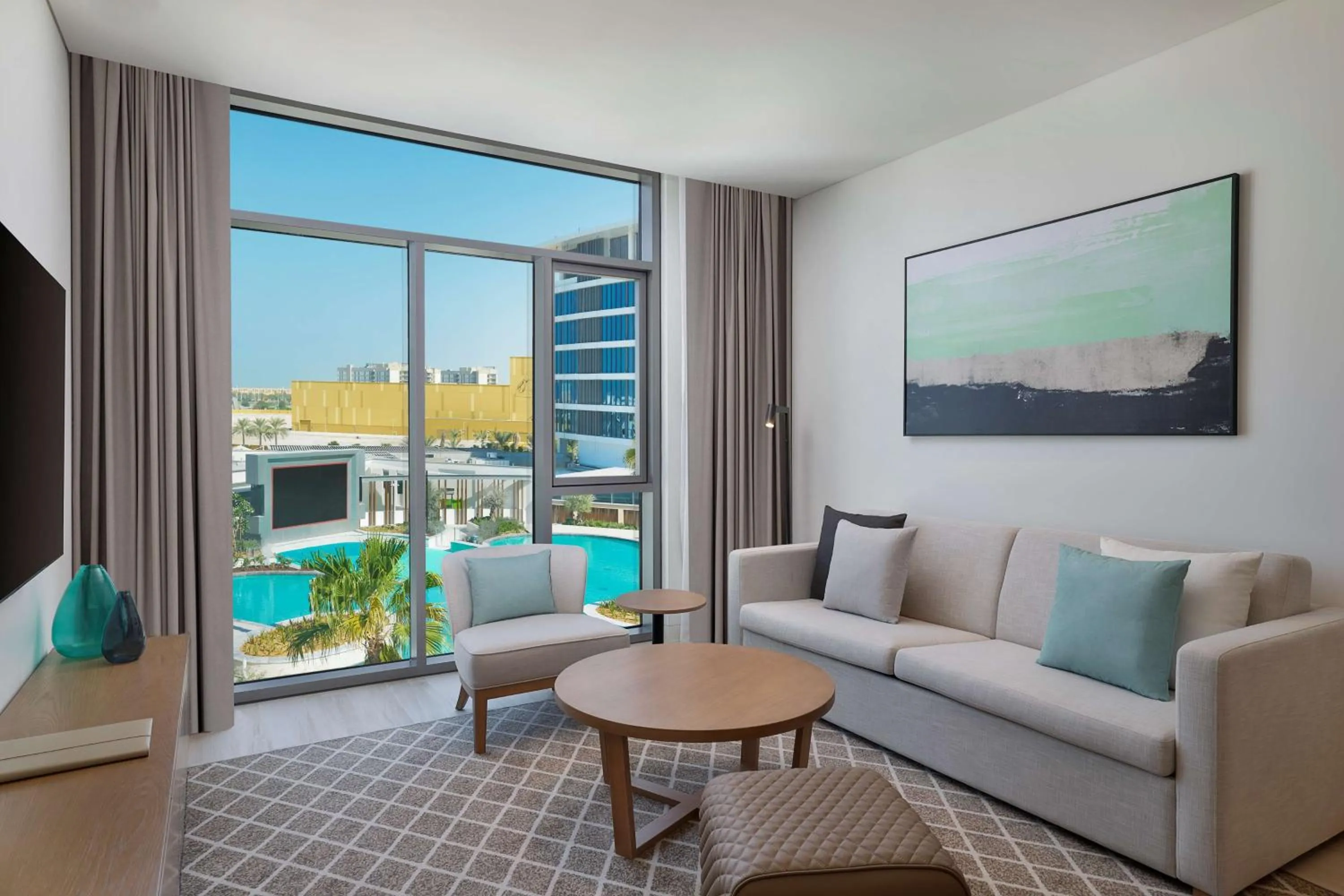 Seating area in Doubletree By Hilton Abu Dhabi Yas Island Residences