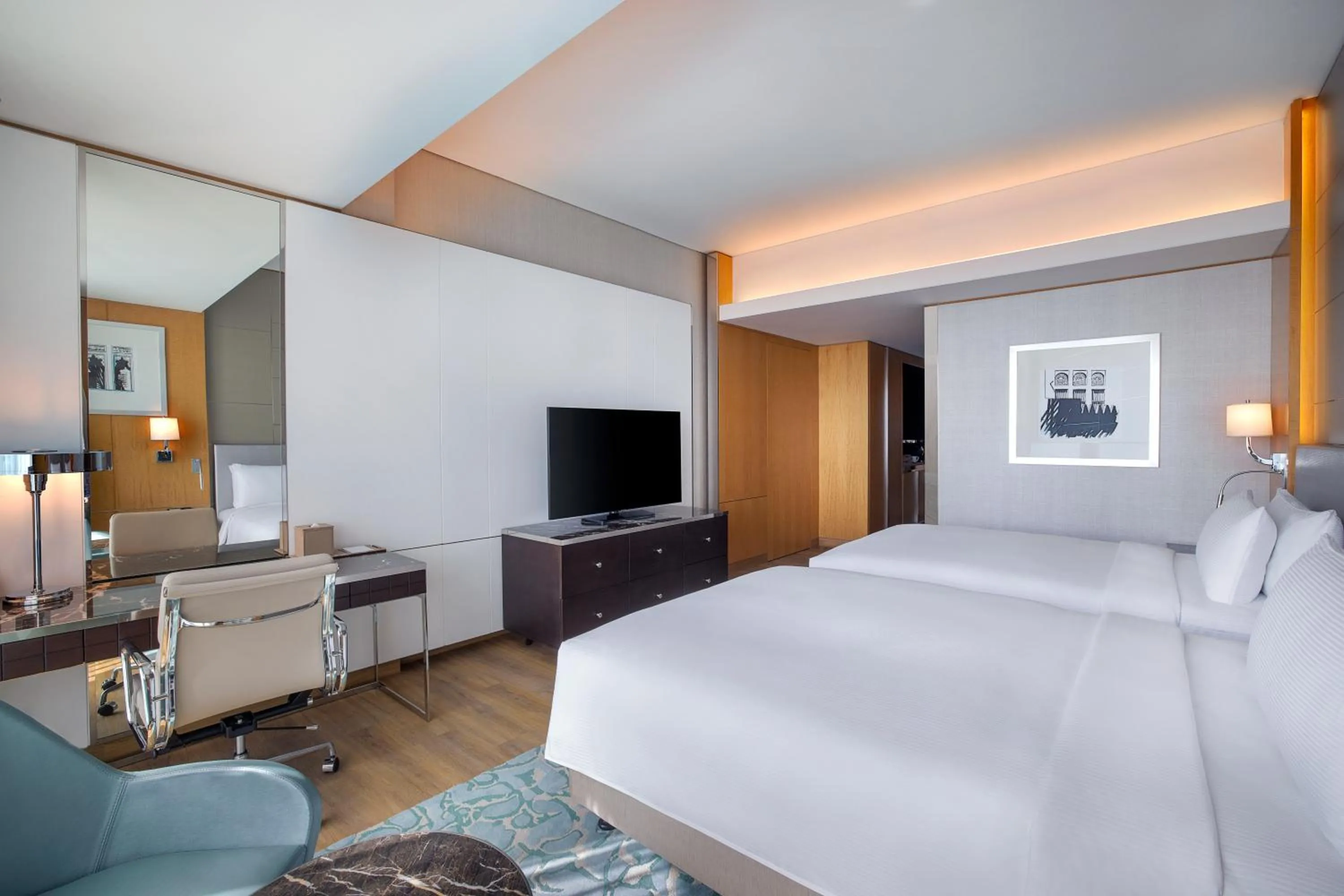 Bed in Hilton Dubai Palm Jumeirah