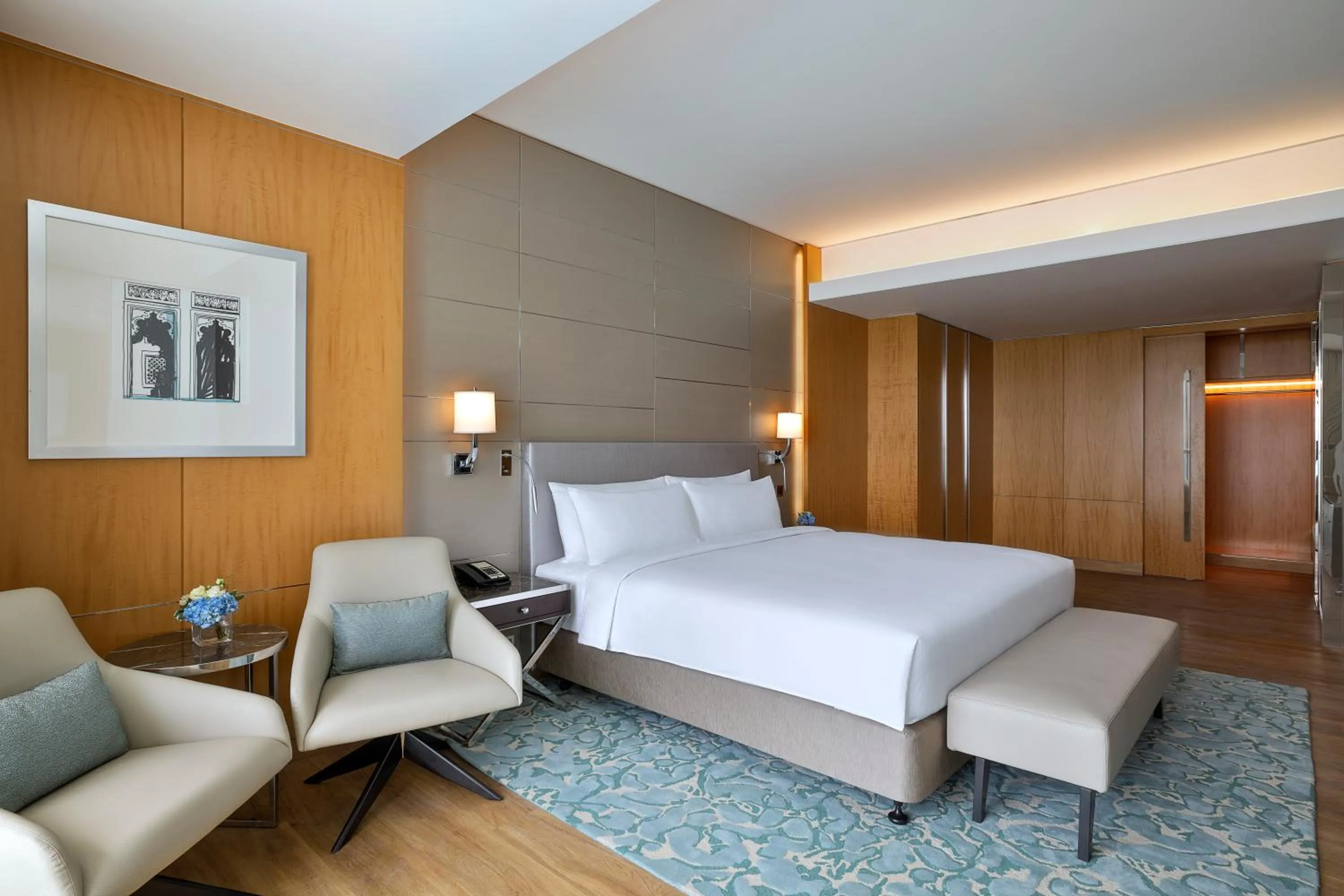 Bed in Hilton Dubai Palm Jumeirah