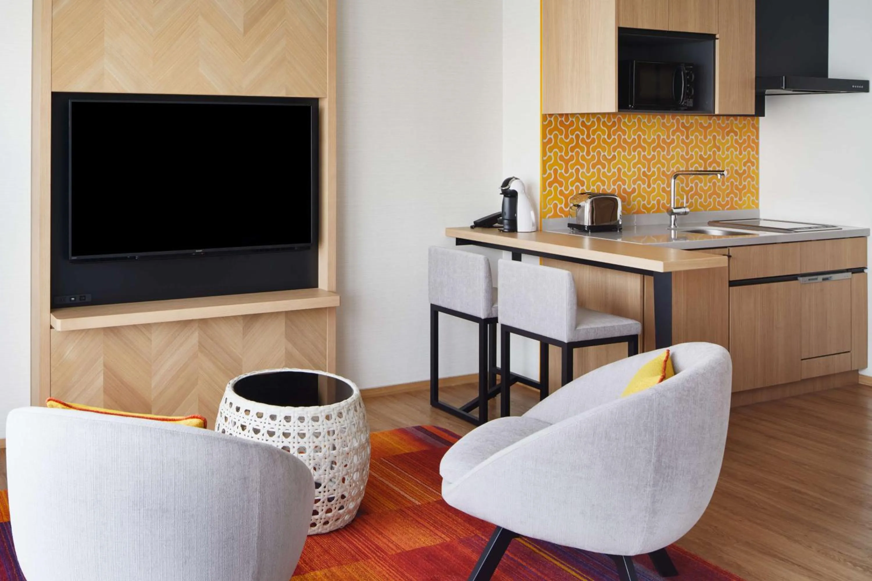 Living room in Hilton Club The Beach Resort Sesoko