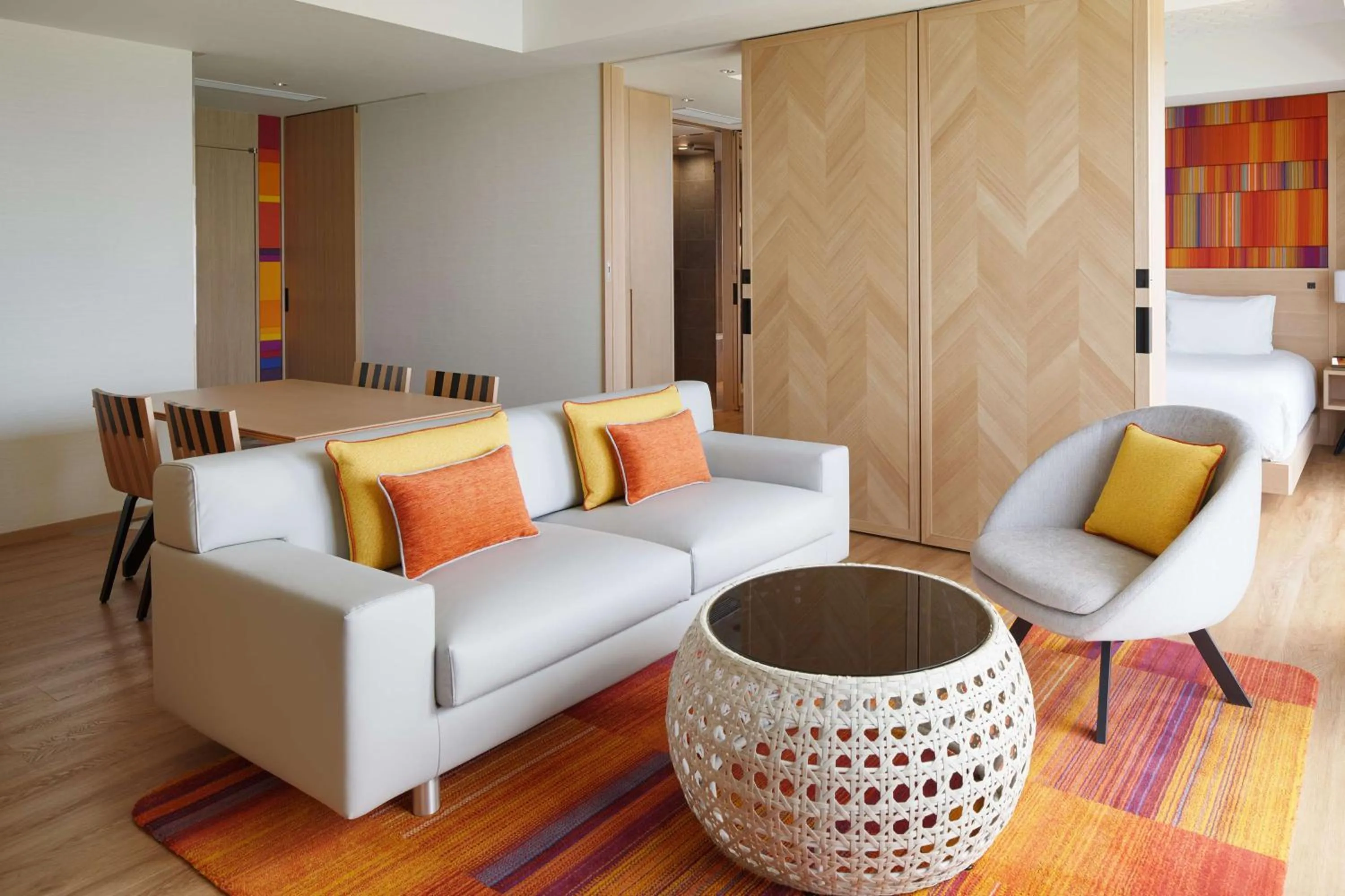 Living room in Hilton Club The Beach Resort Sesoko