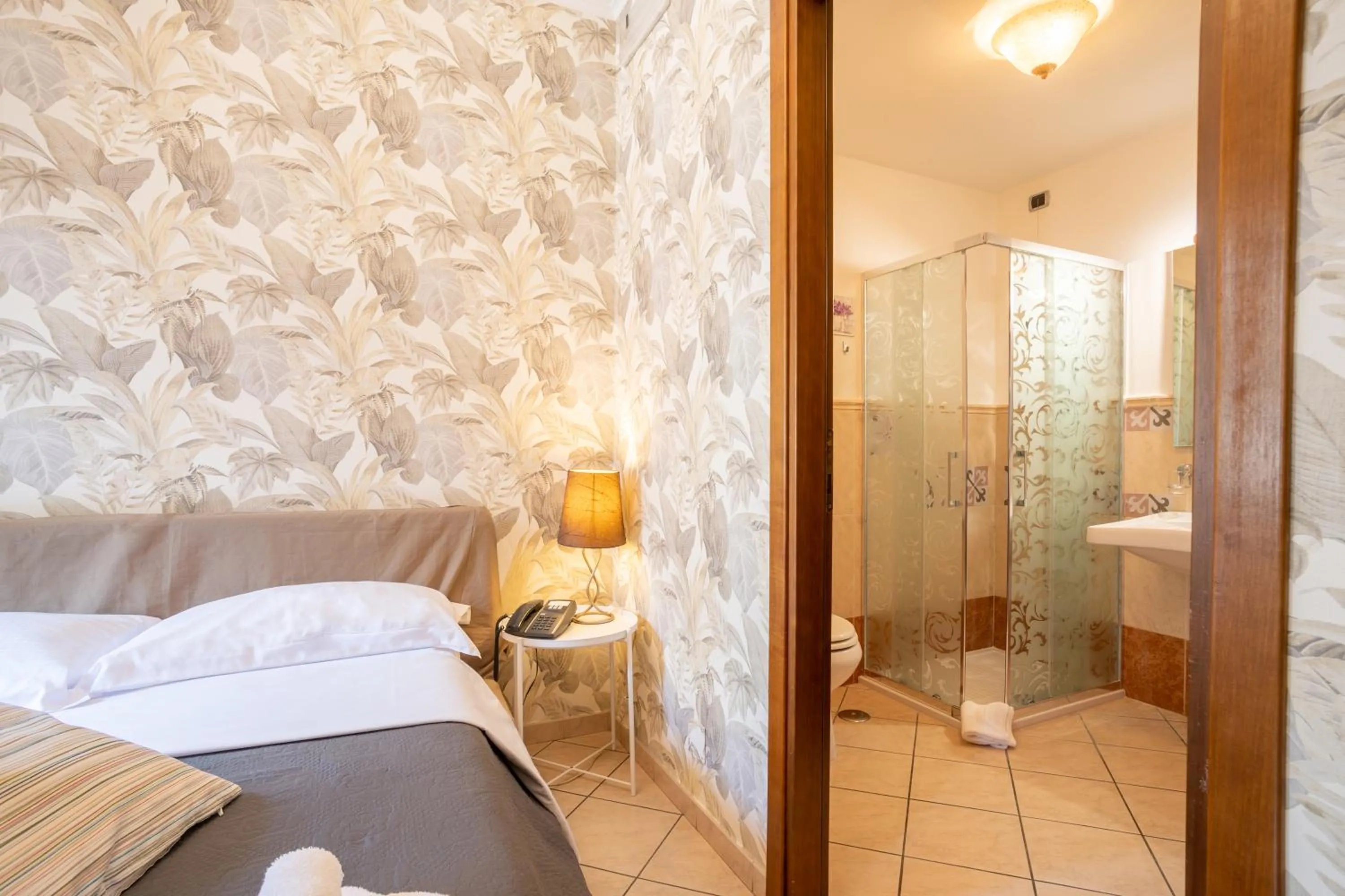 Bathroom, Bed in Locanda Da Otello